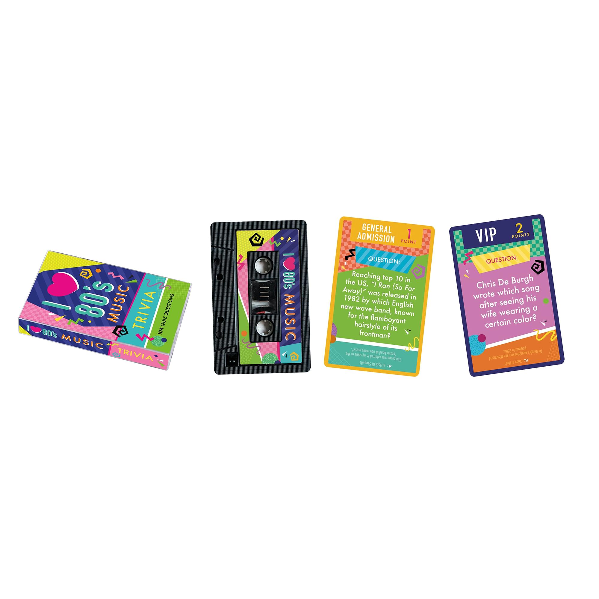80s Music Trivia Card Game