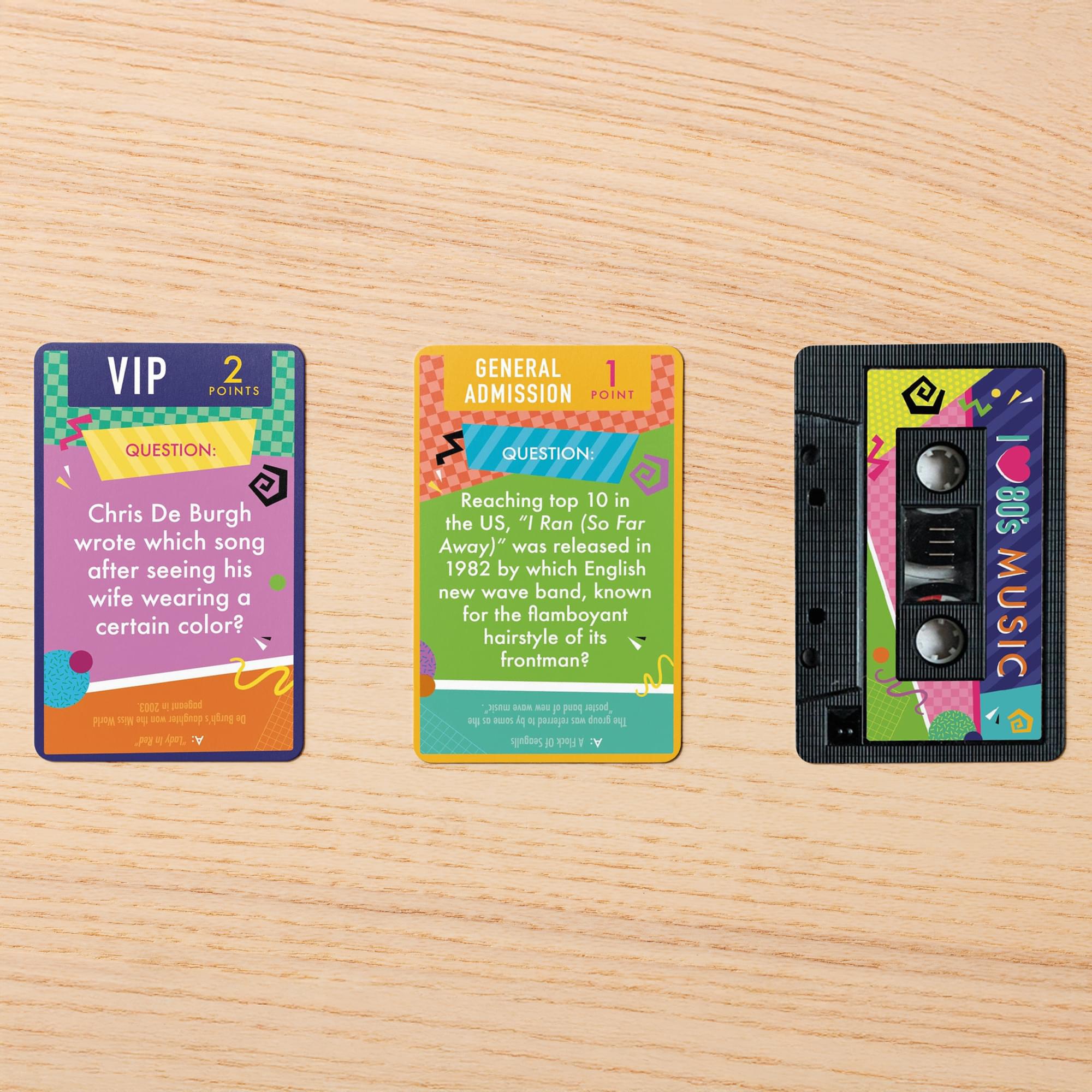 80s Music Trivia Card Game