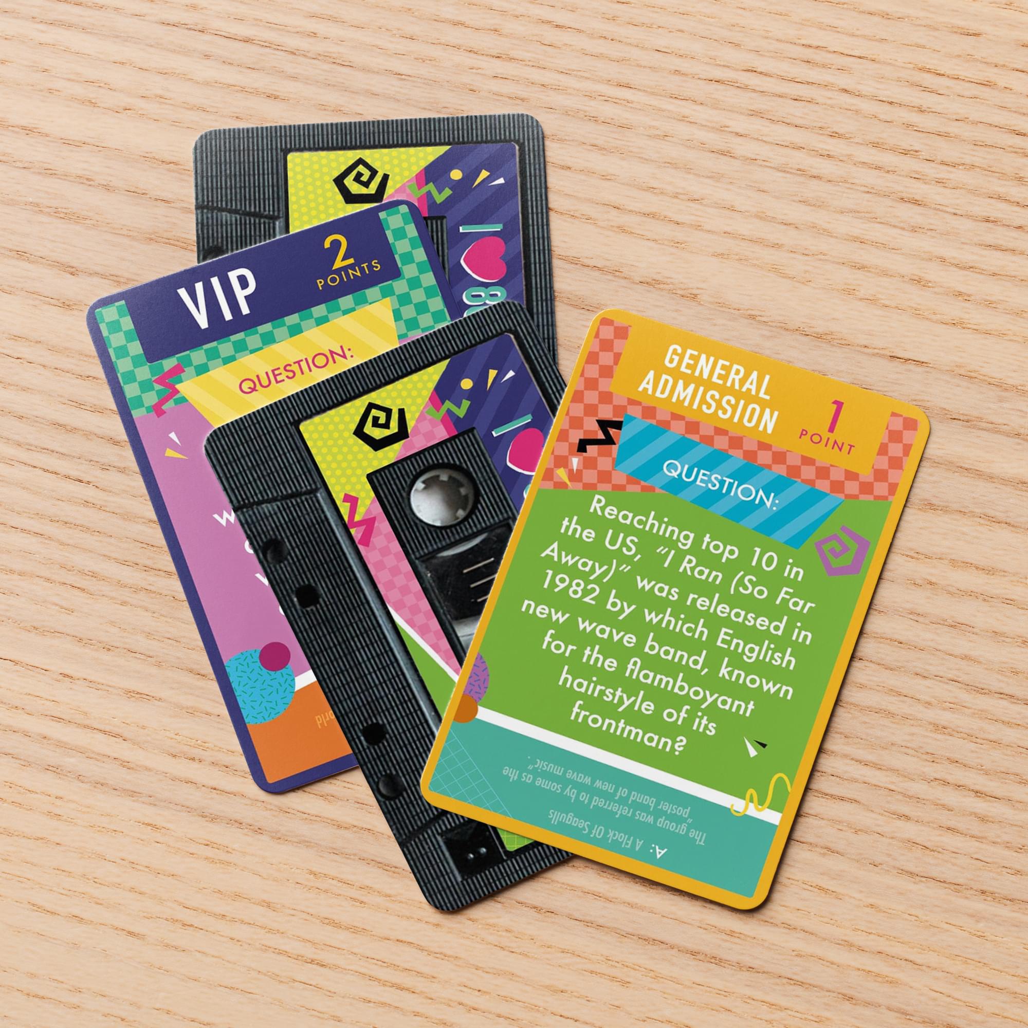 80s Music Trivia Card Game