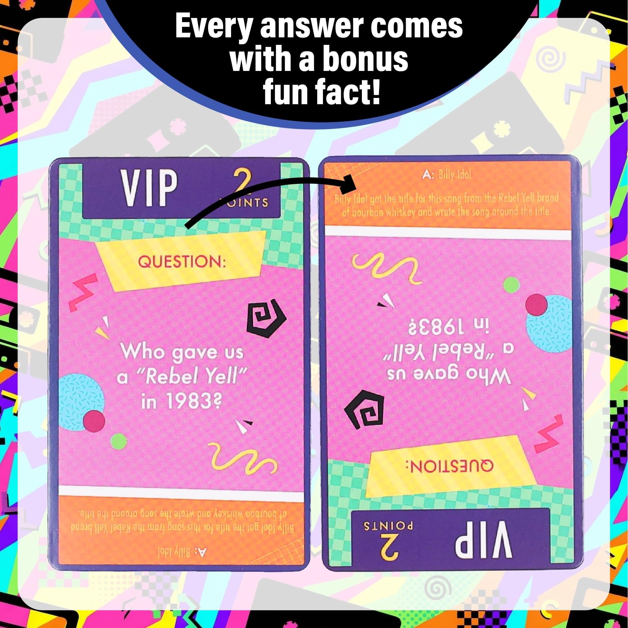 80s Music Trivia Card Game