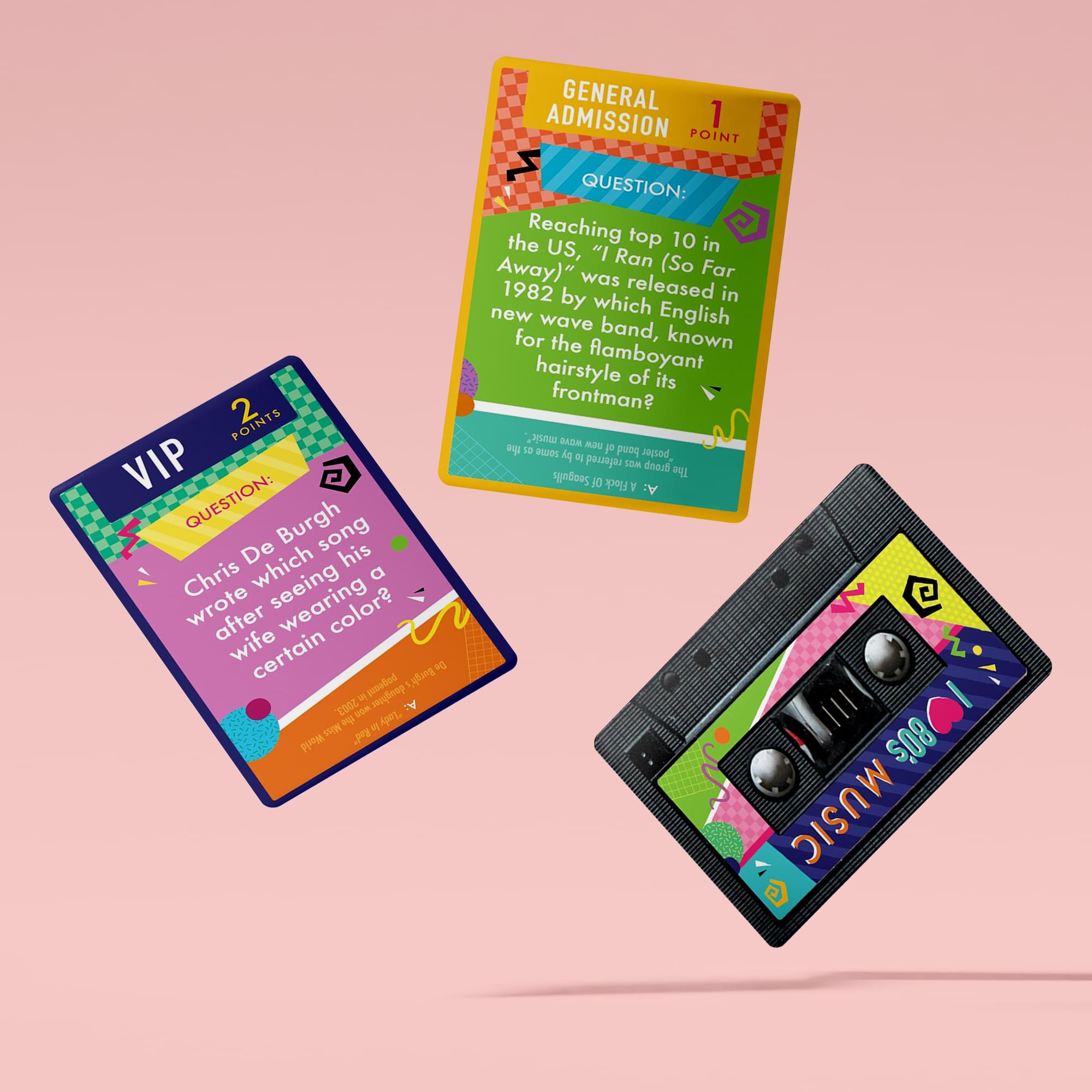 80s Music Trivia Card Game
