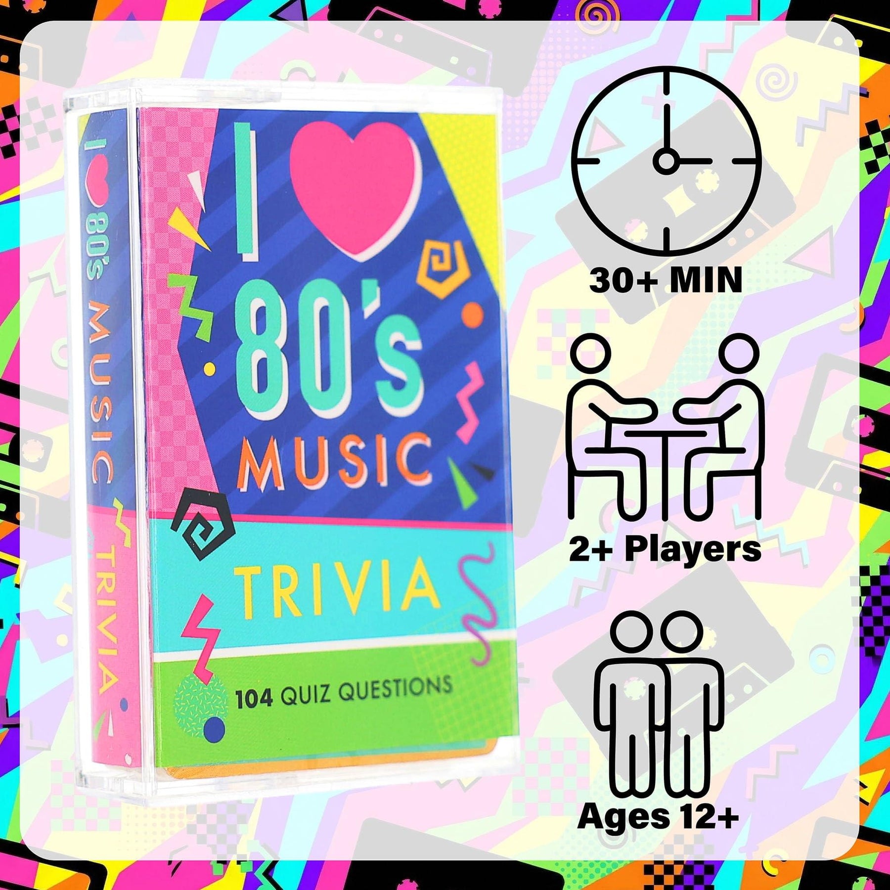 80s Music Trivia Card Game