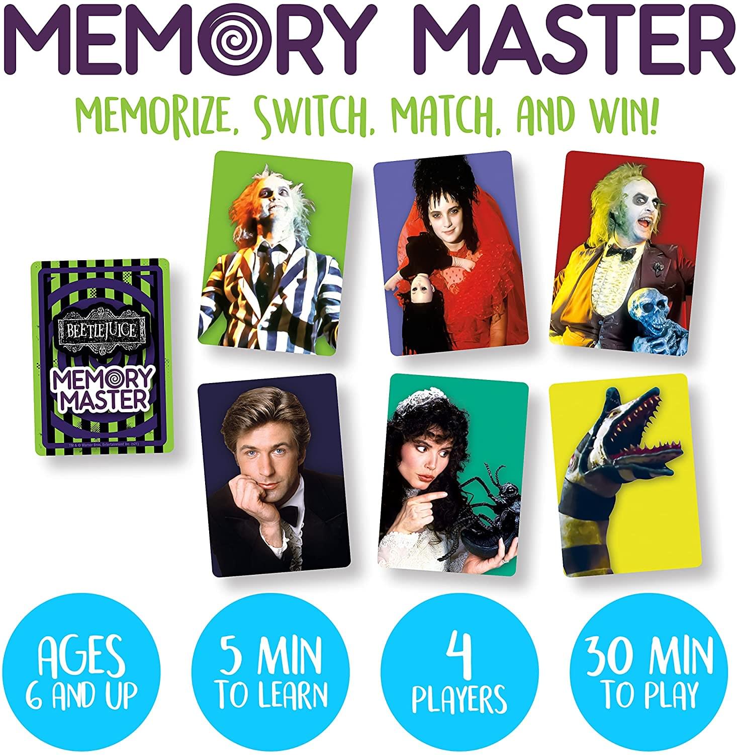 Beetlejuice Memory Master Game | 4 Players
