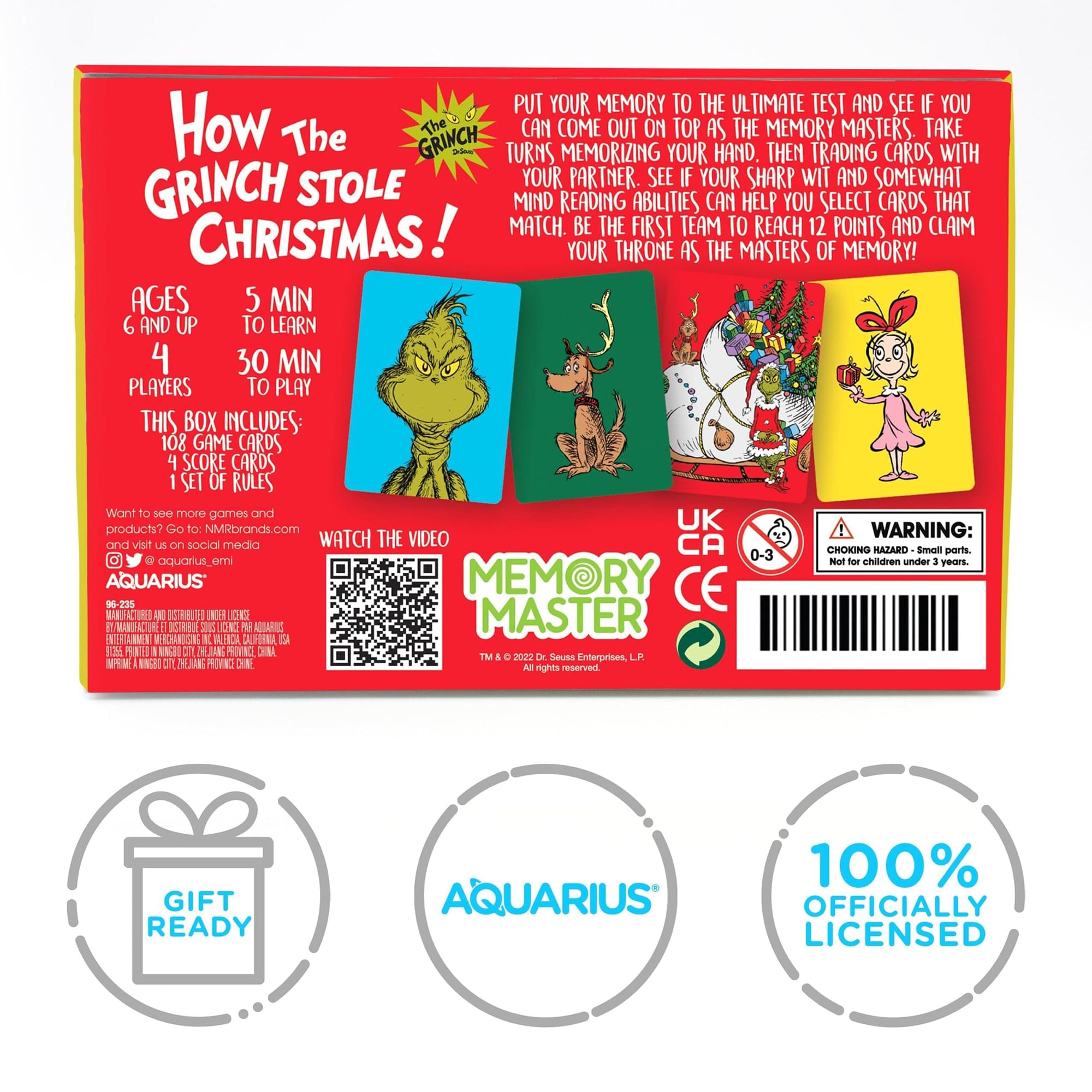 Grinch Memory Master Card Game