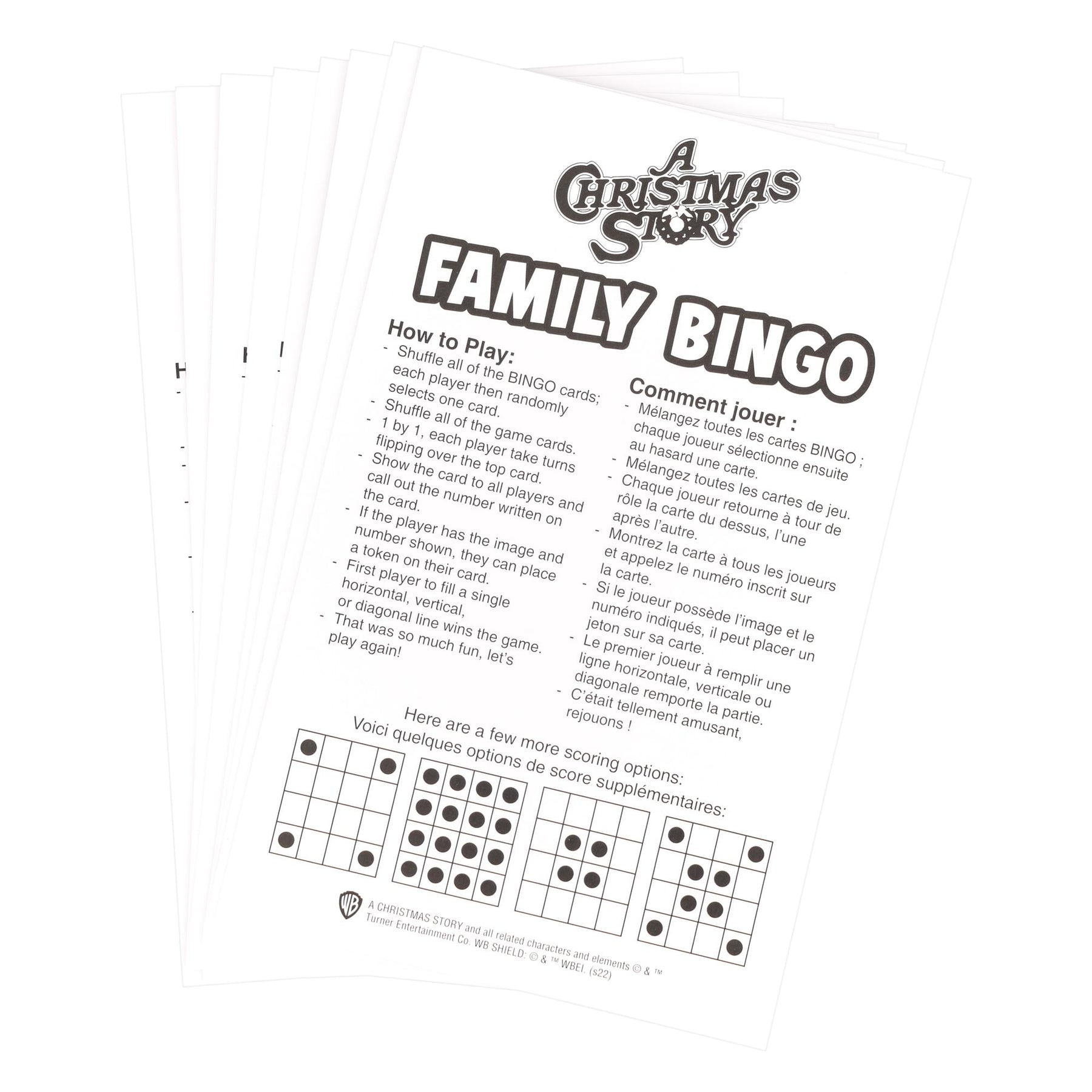 A Christmas Story Family Bingo Game