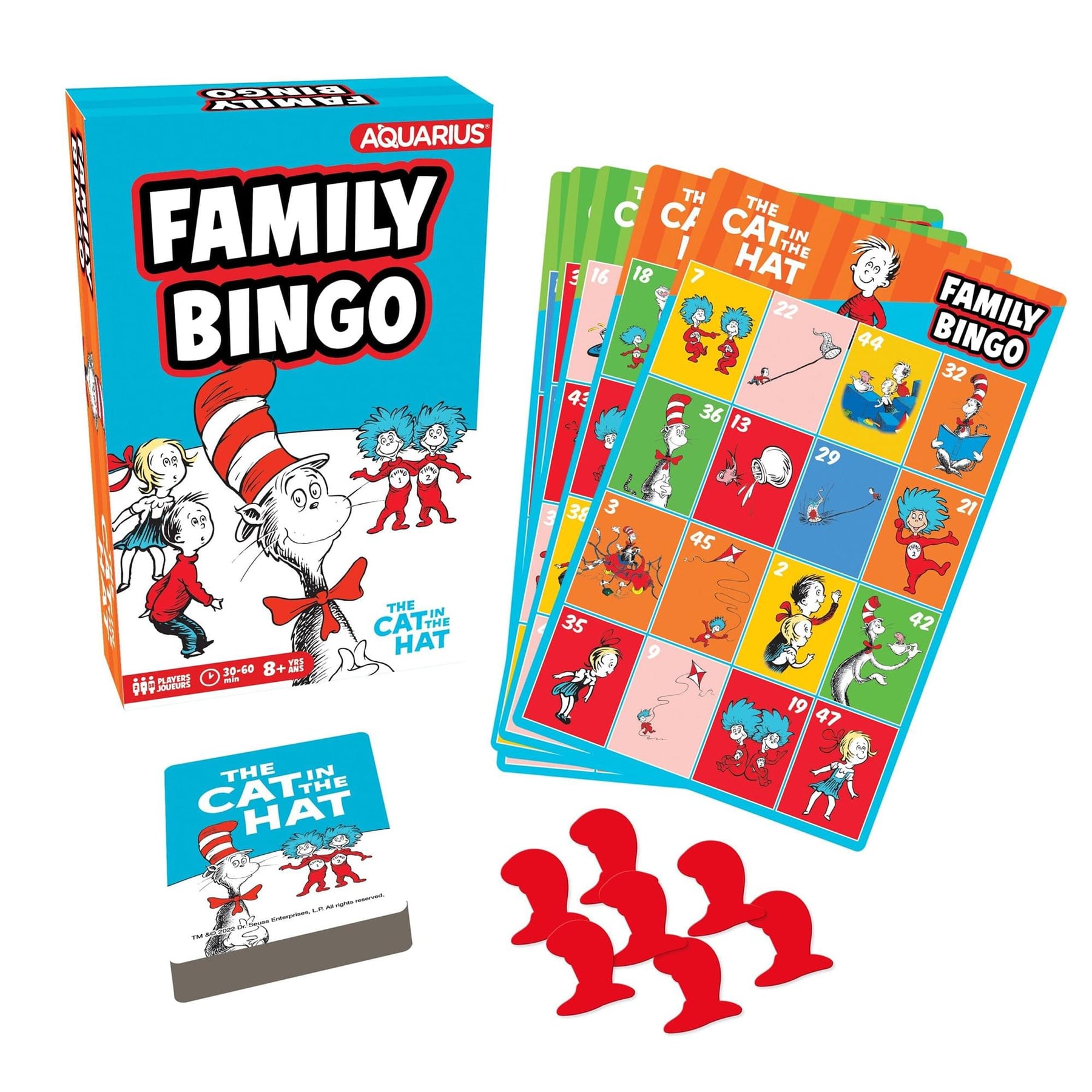 Dr. Suess The Cat In The Hat Family Bingo Game