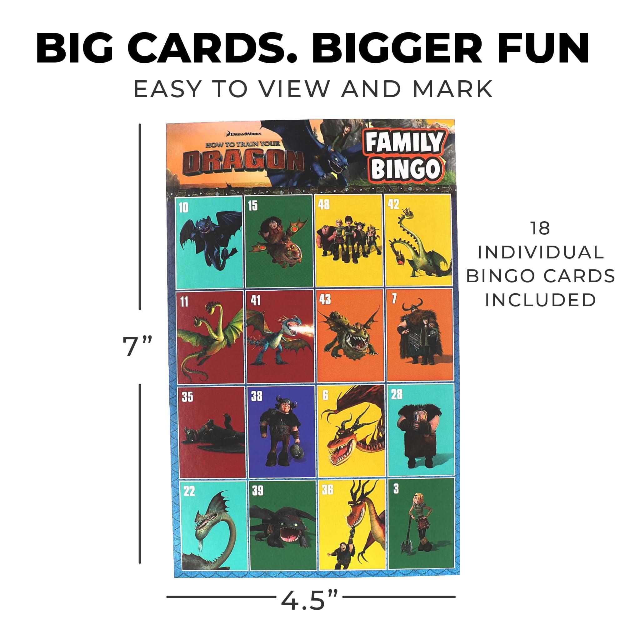 How To Train Your Dragon Family Bingo Game