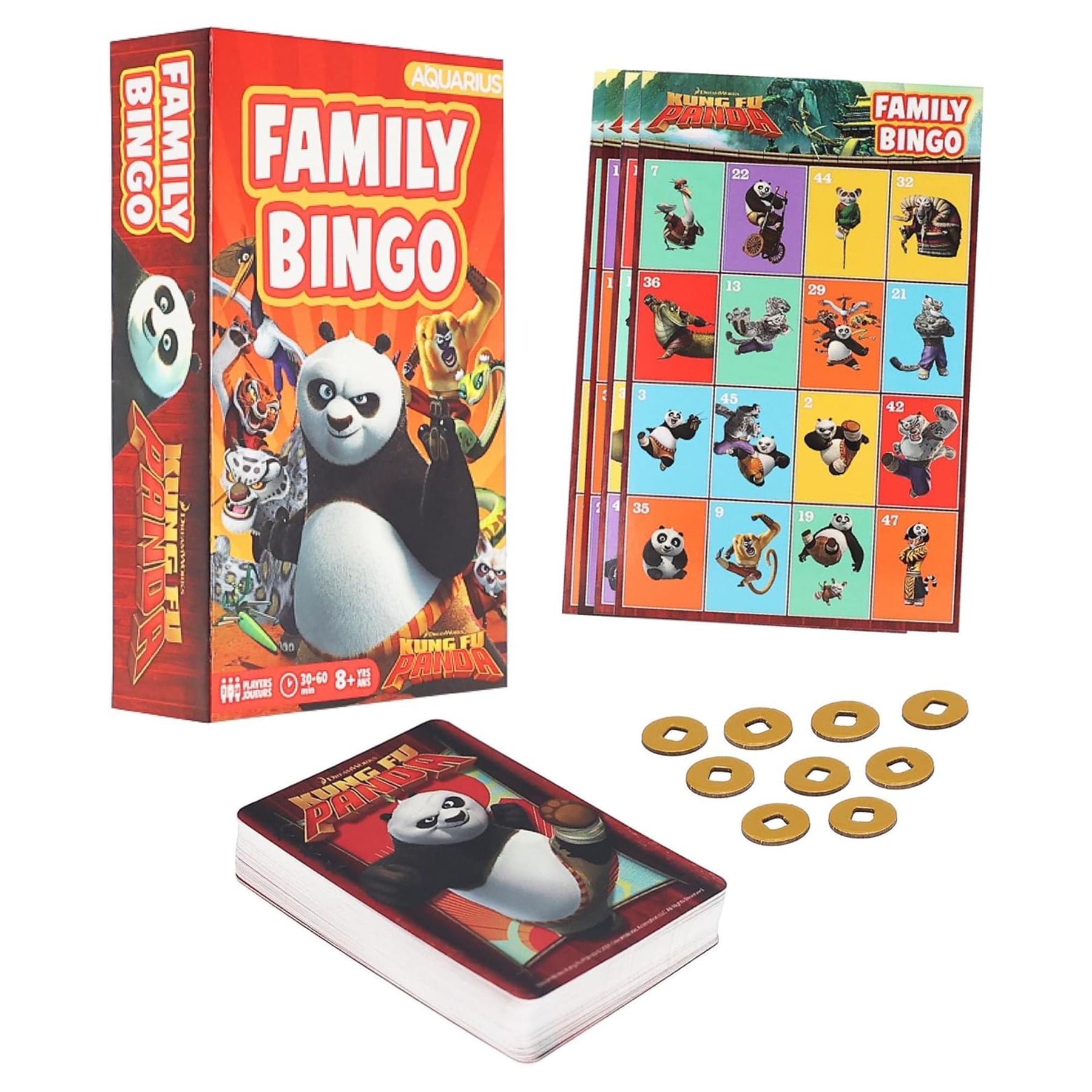 Kung Fu Panda Family Bingo Game