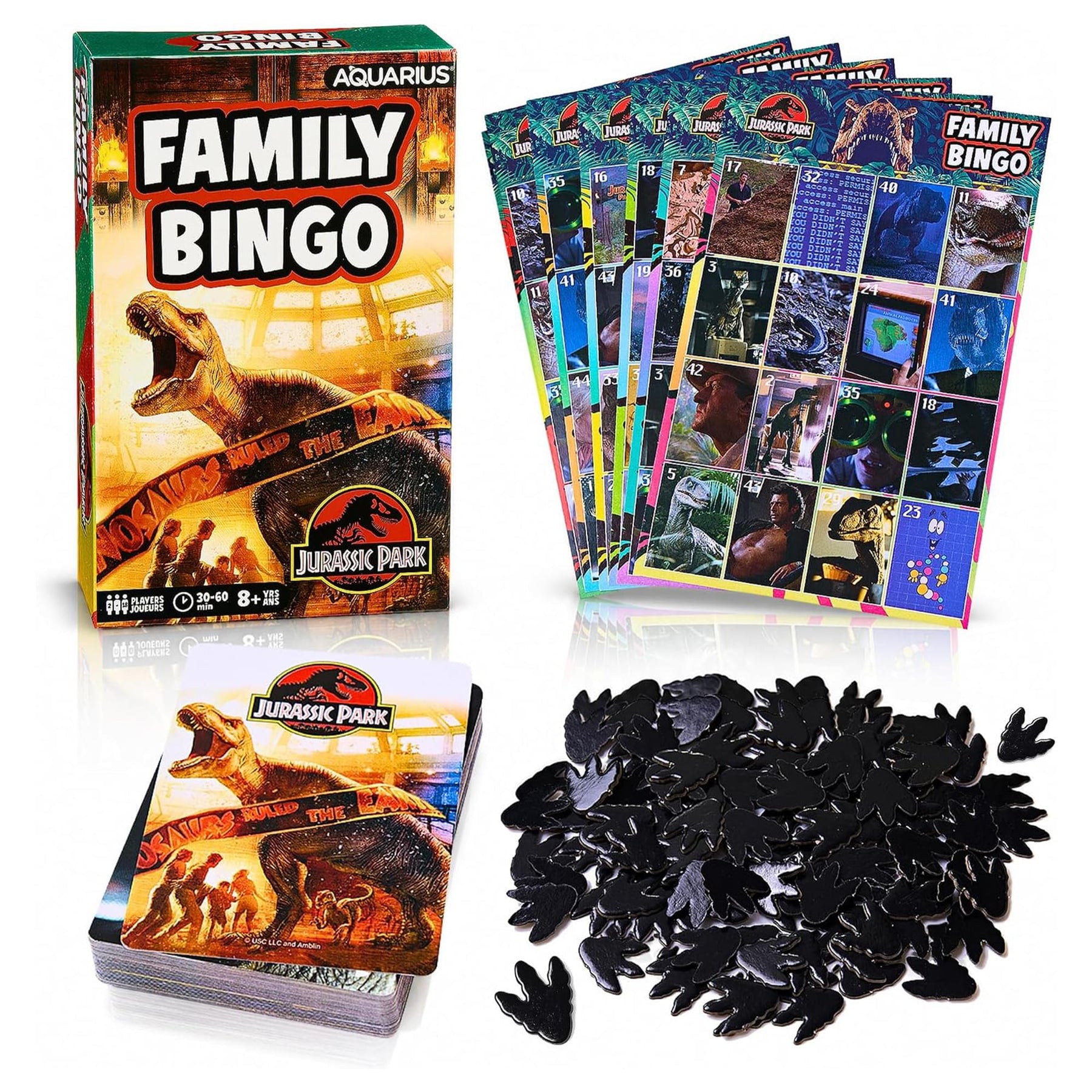 Jurassic Park Family Bingo Game