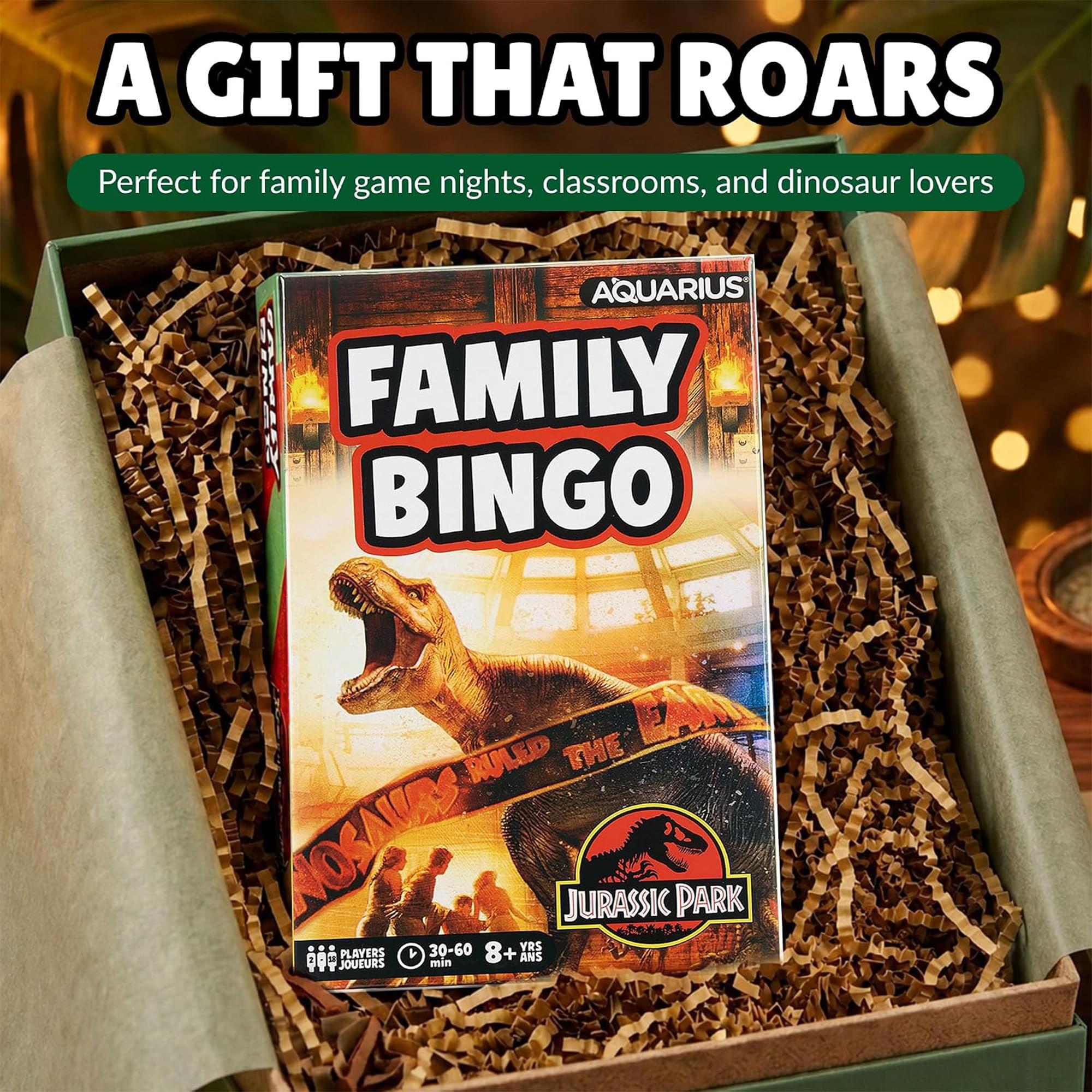 Jurassic Park Family Bingo Game