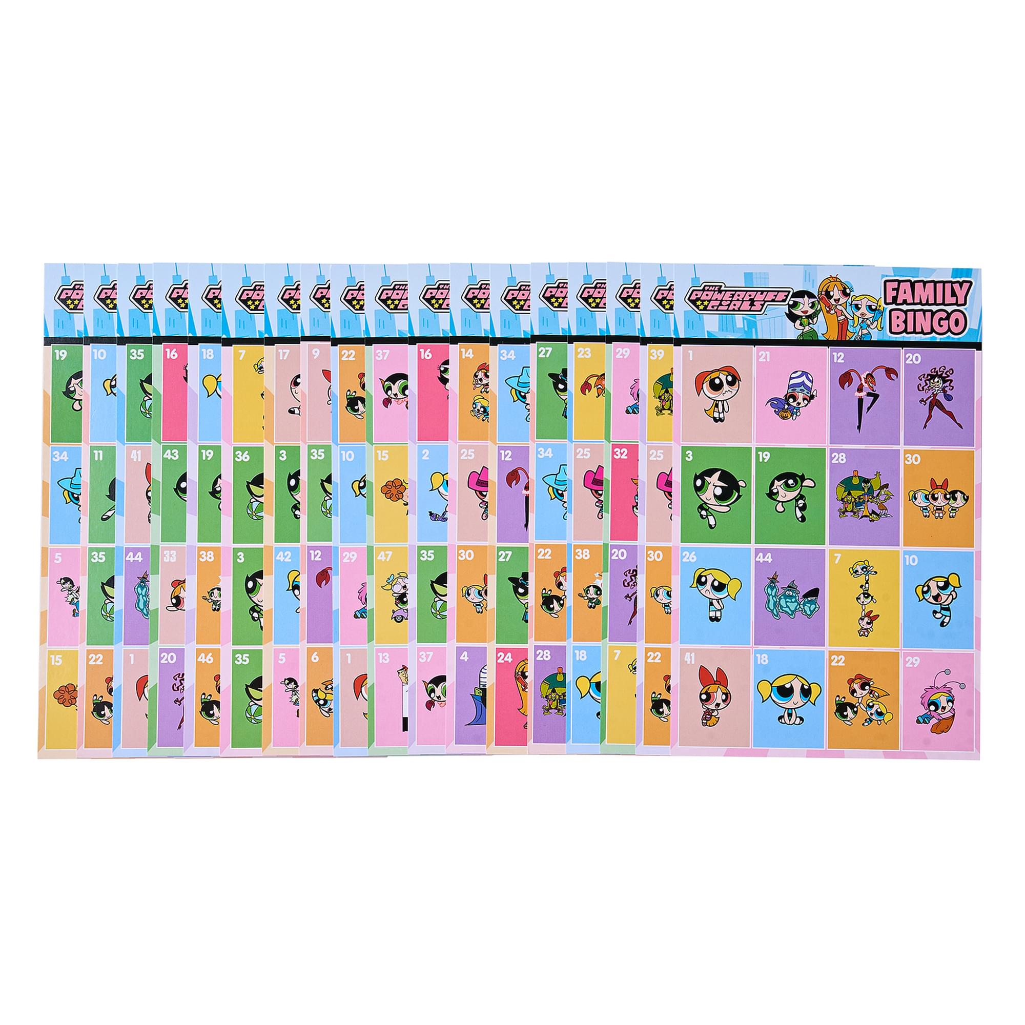 PowerPuff Girls Family Bingo Game | 2-18 Players