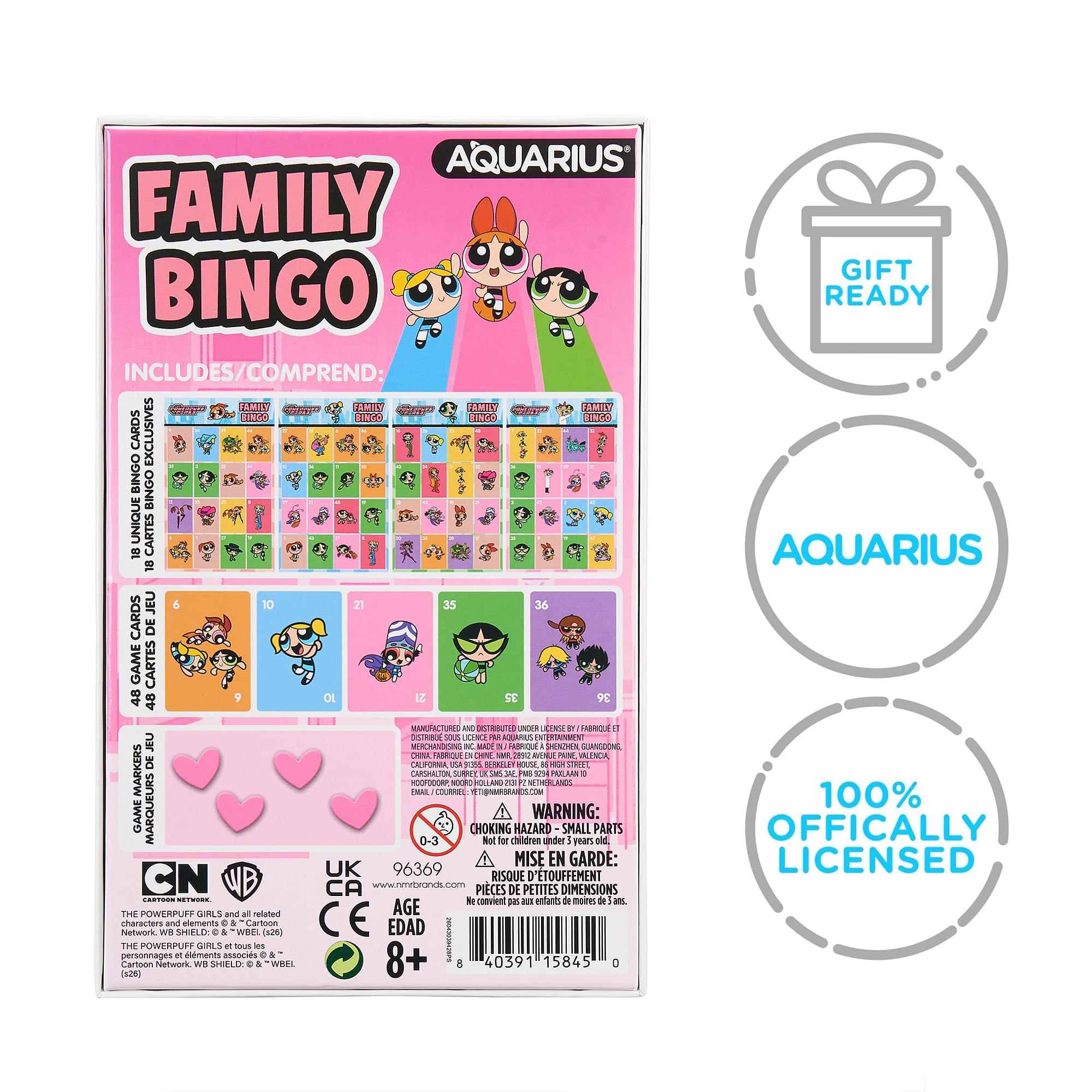 PowerPuff Girls Family Bingo Game | 2-18 Players