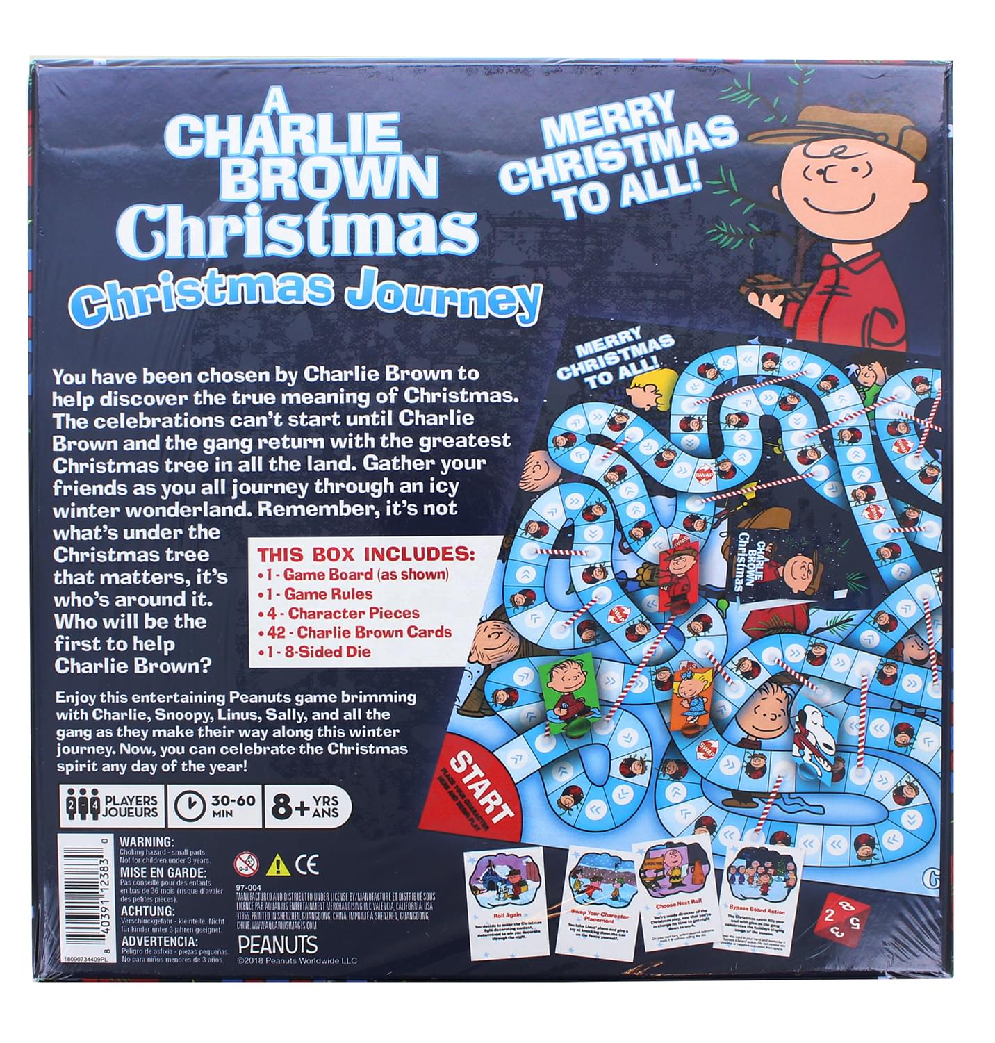 Peanuts A Charlie Brown Christmas Family Board Game
