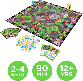 Rick and Morty Card Scramble Board Game