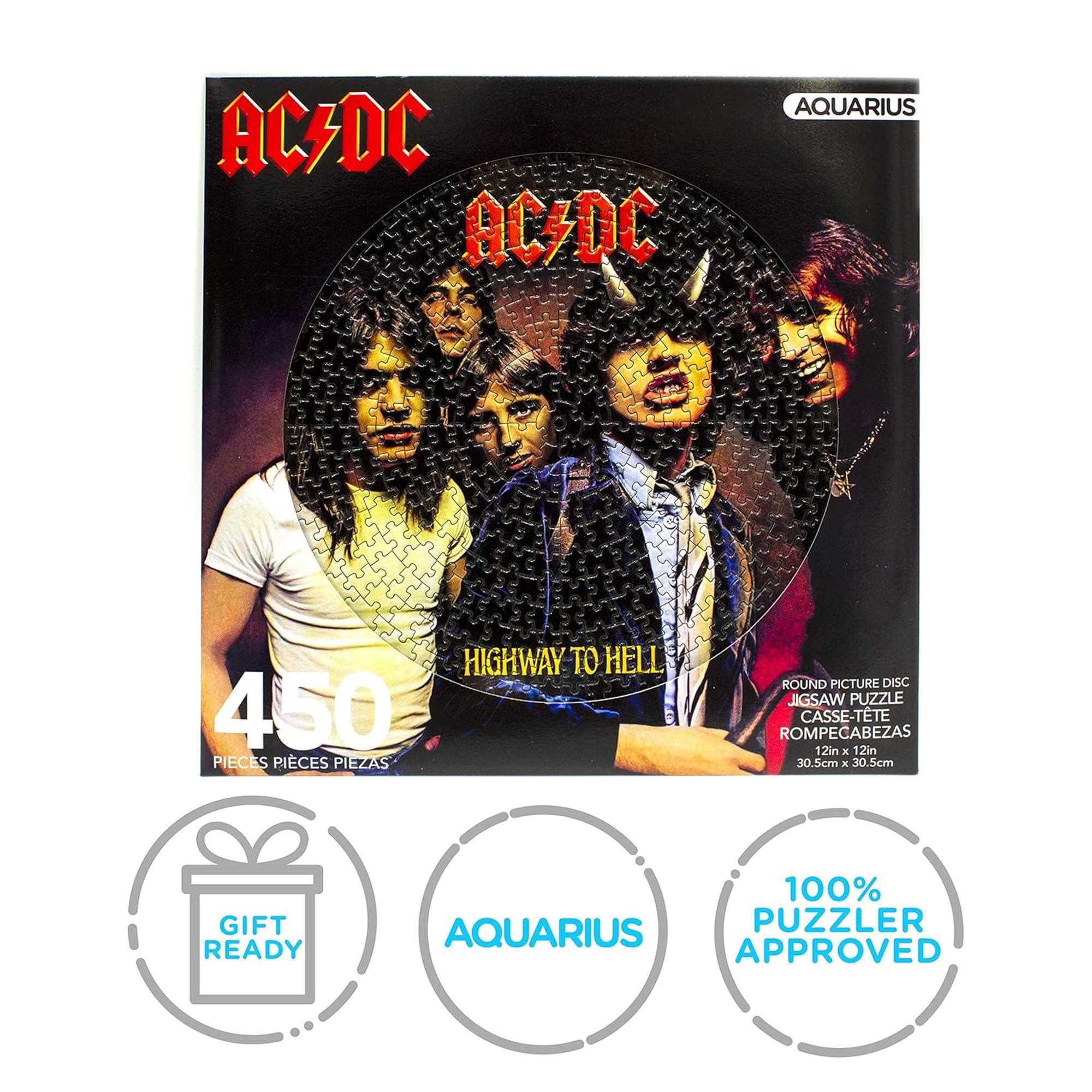 AC/DC Highway To Hell 450 Piece Picture Disc Jigsaw Puzzle