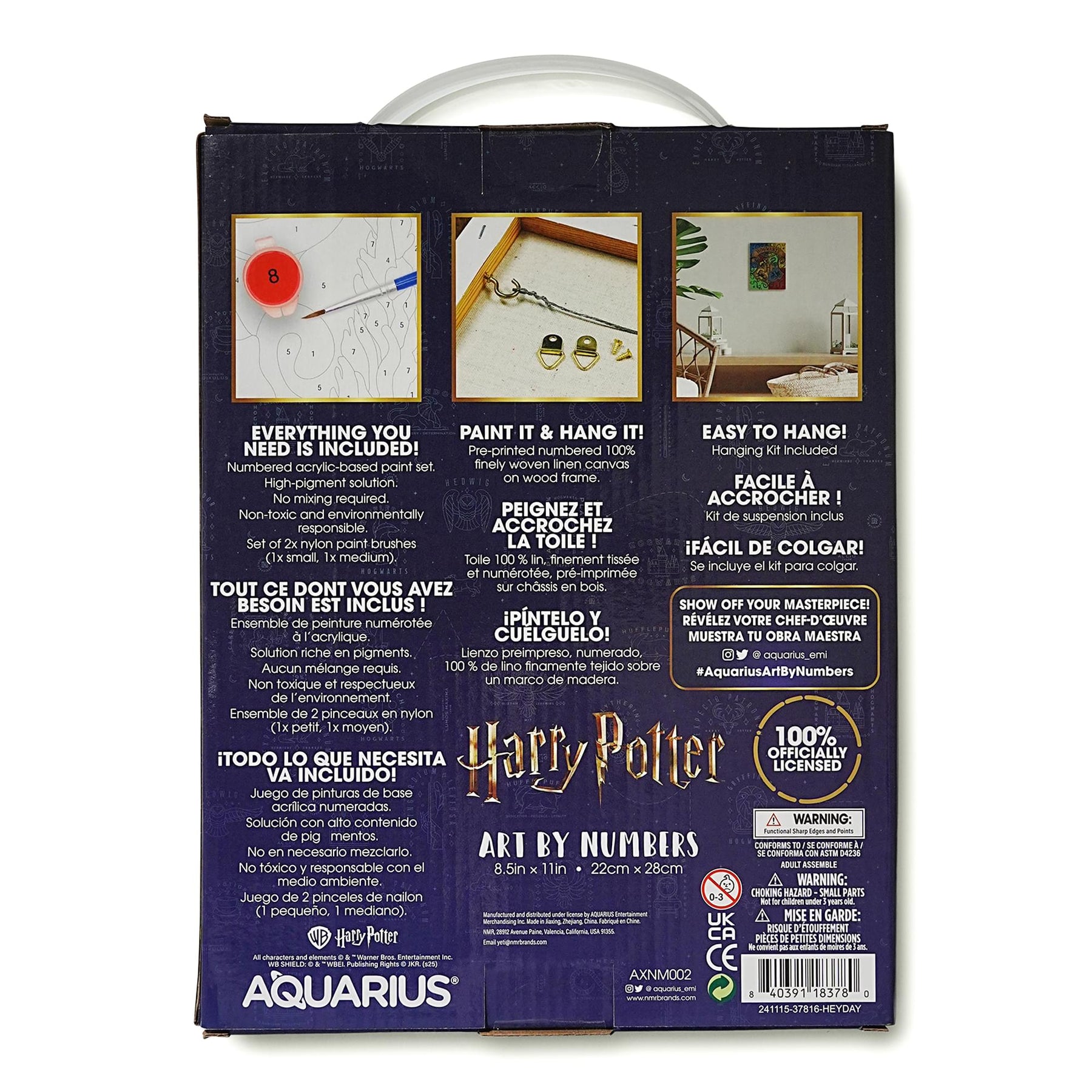 Harry Potter Hogwarts Crests Mini Art By Numbers Kit
