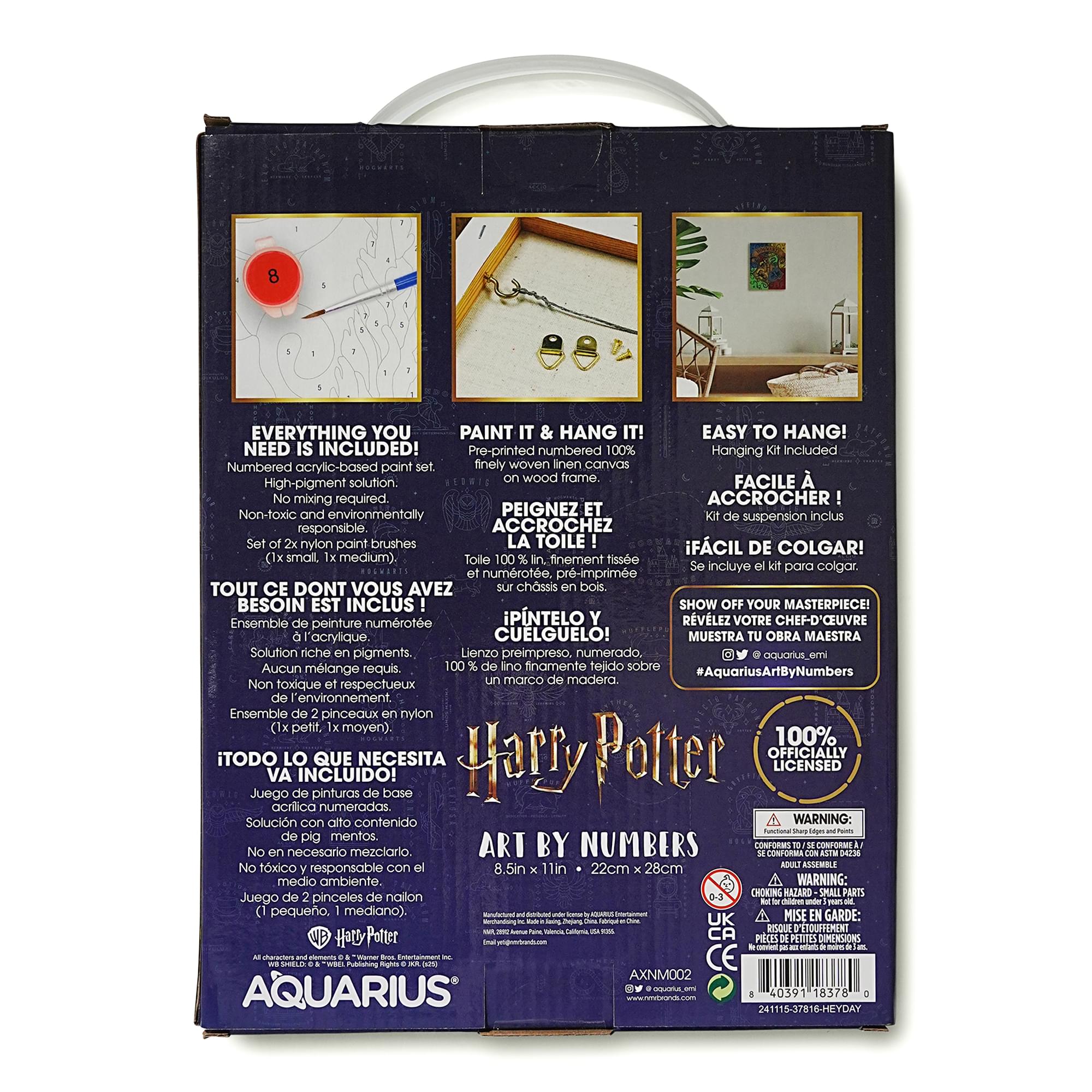 Harry Potter Hogwarts Crests Mini Art By Numbers Kit