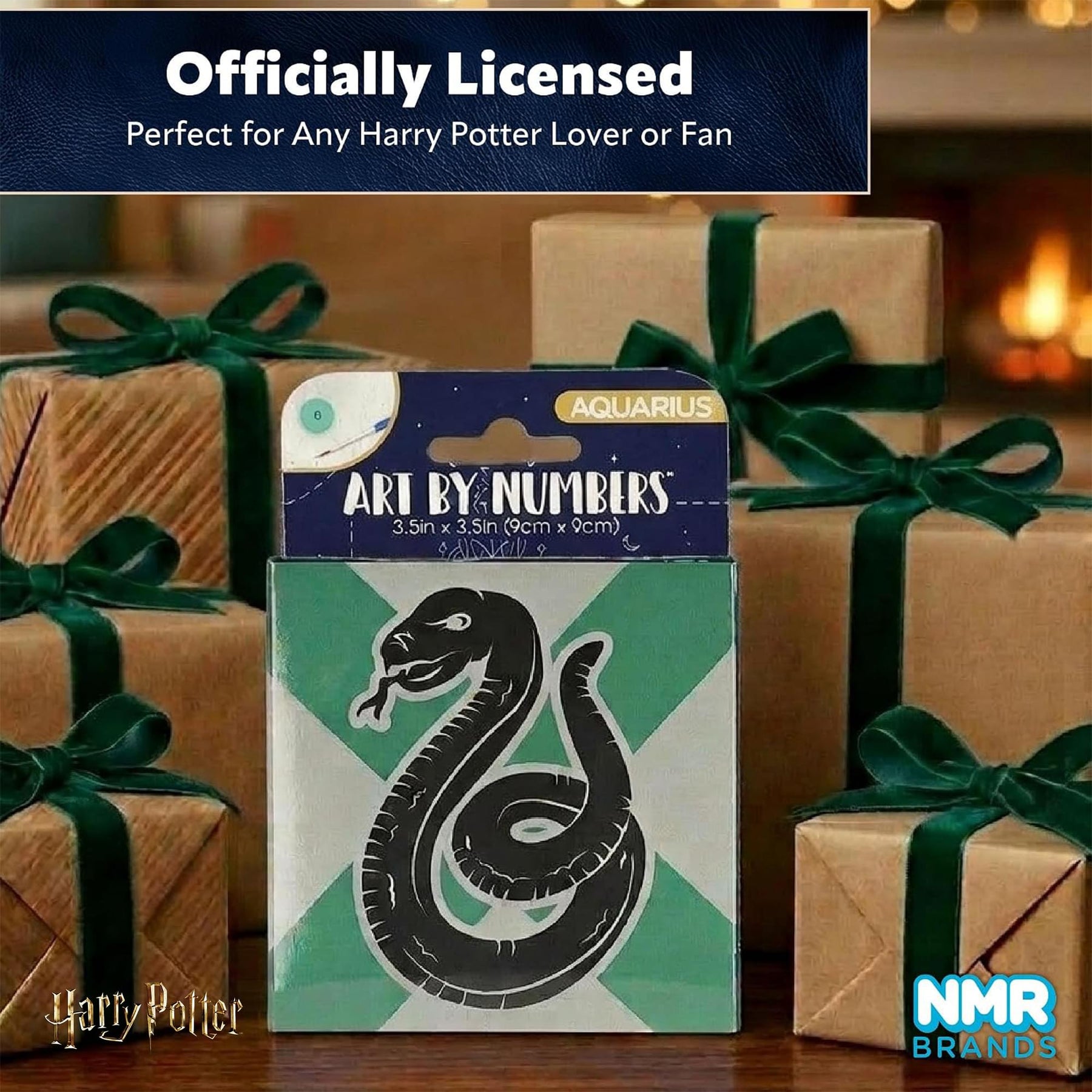 Harry Potter House Slytherin Micro Art By Numbers Painting Kit | 3.5 Inches