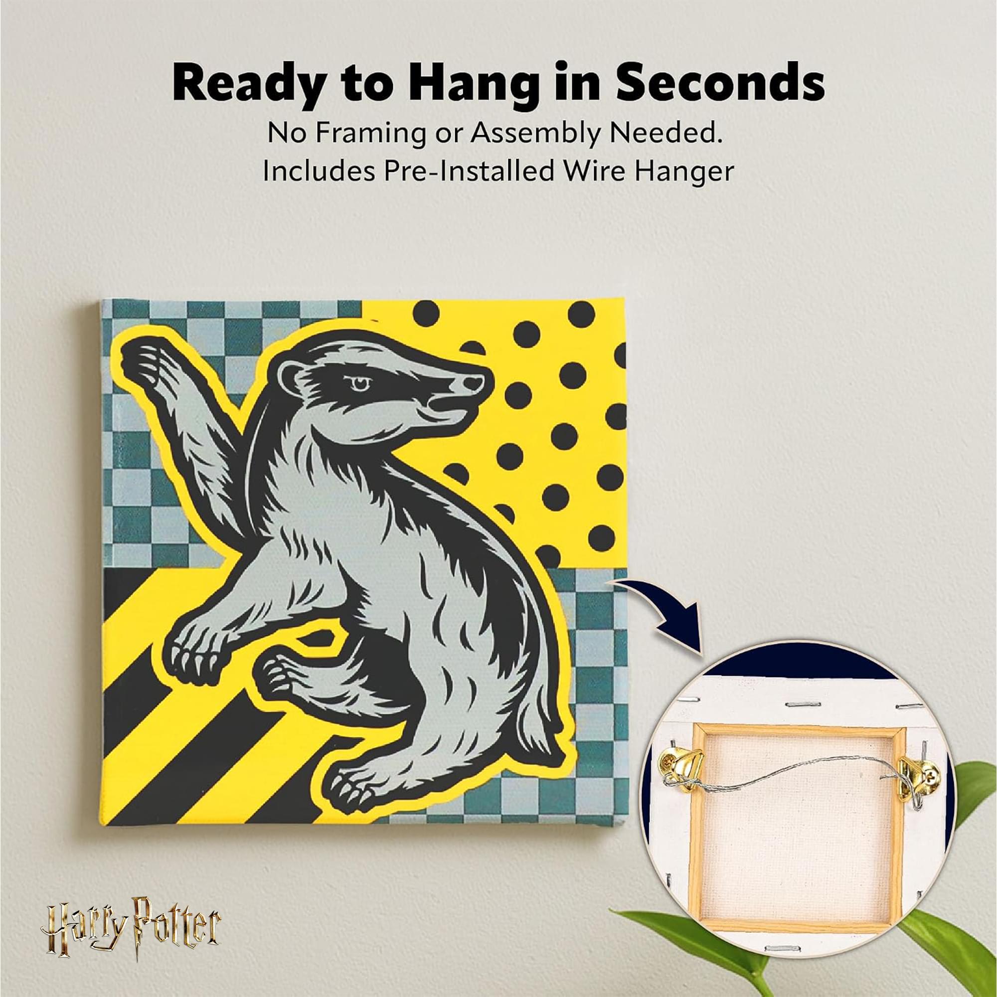 Harry Potter House Hufflepuff Micro Art By Numbers Painting Kit | 3.5 Inches