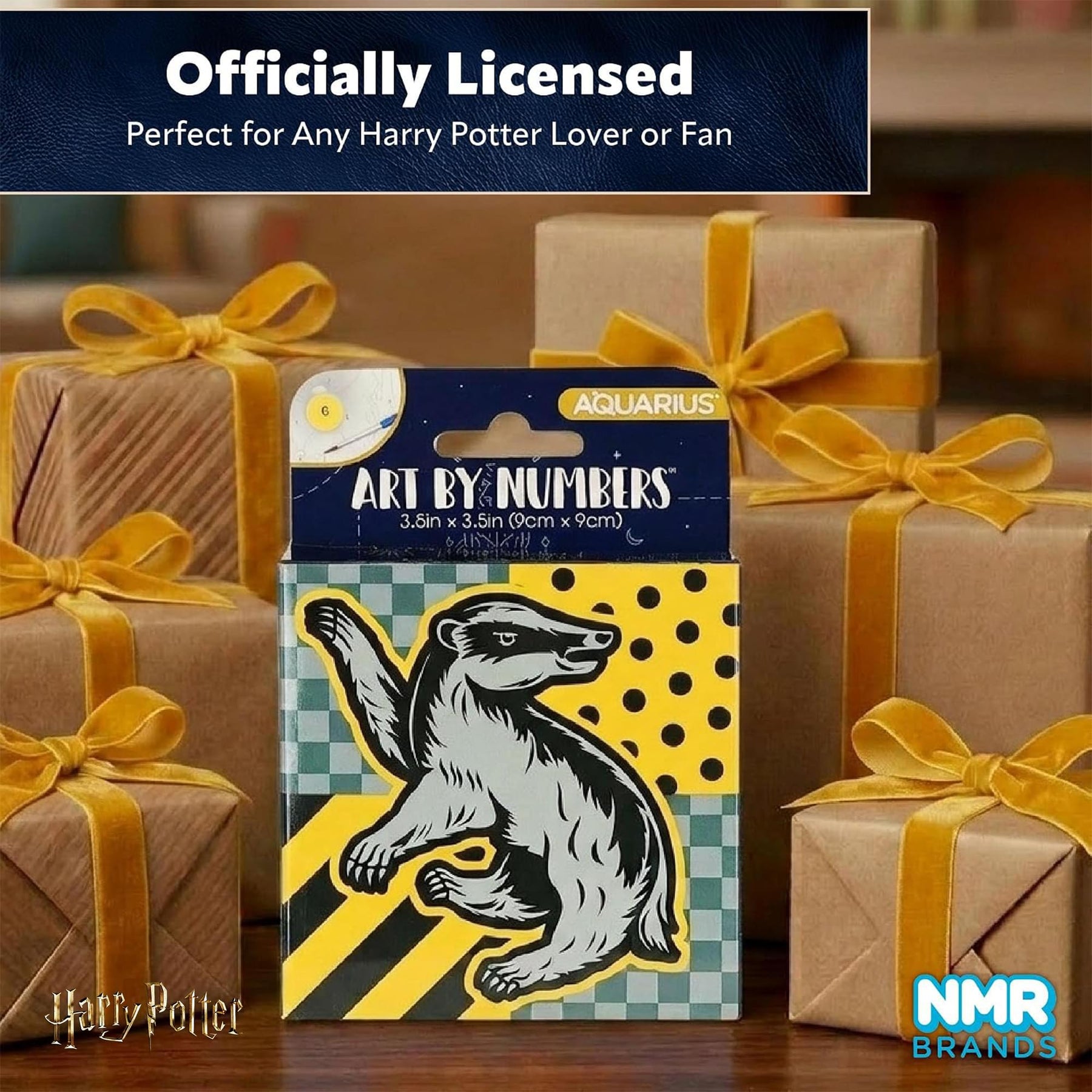 Harry Potter House Hufflepuff Micro Art By Numbers Painting Kit | 3.5 Inches