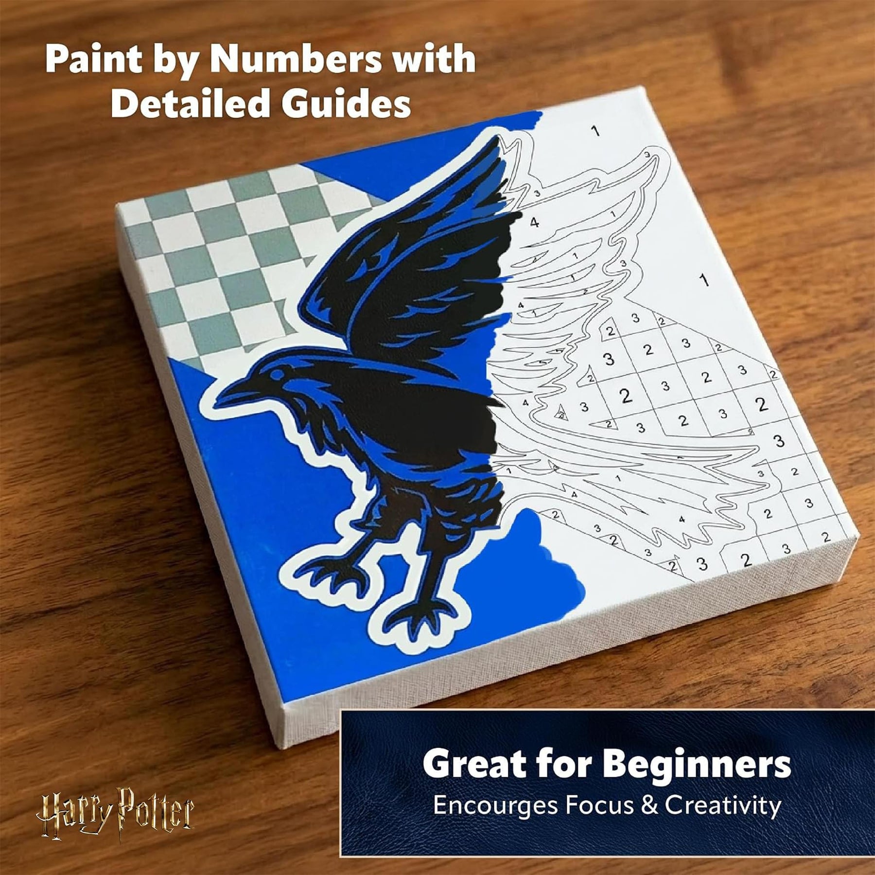 Harry Potter House Ravenclaw Micro Art By Numbers Painting Kit | 3.5 Inches