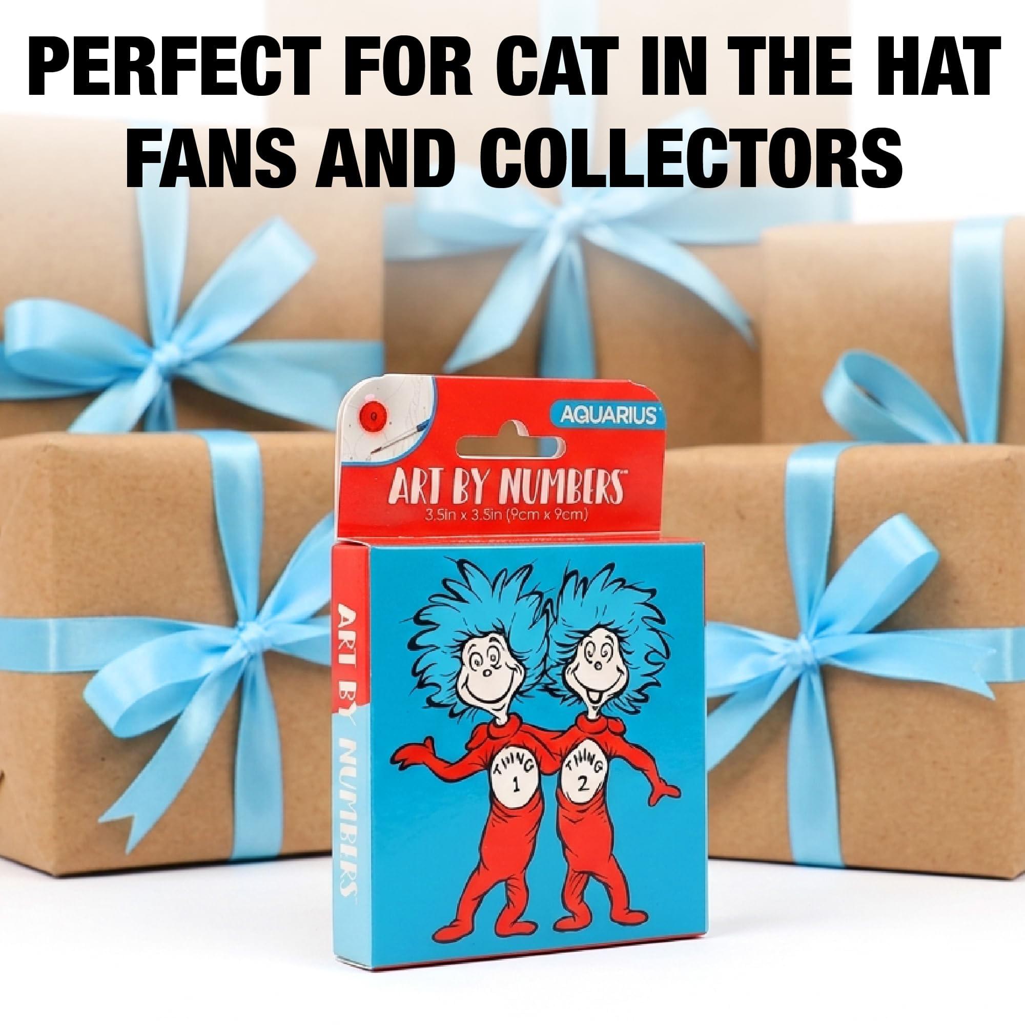 Dr. Seuss Cat In The Hat Micro Art-By-Numbers Painting Kit | 3.5 x 3.5 Inches