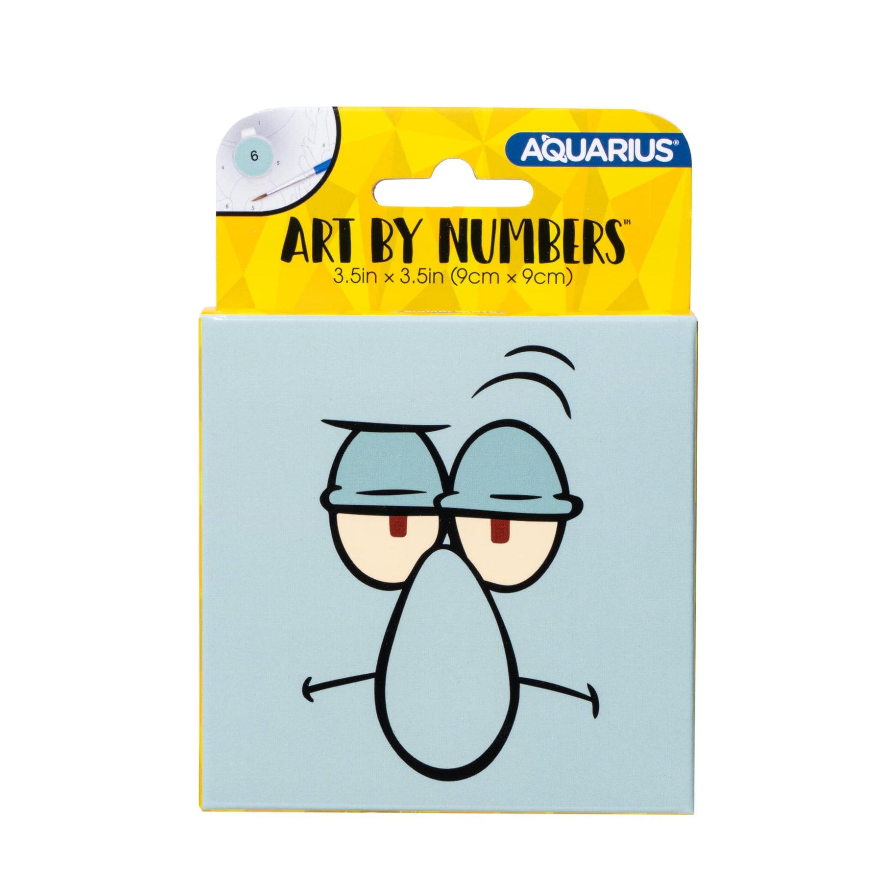 SpongeBob Squidward Micro Art By Numbers Painting Kit | 3.5 x 3.5 Inches