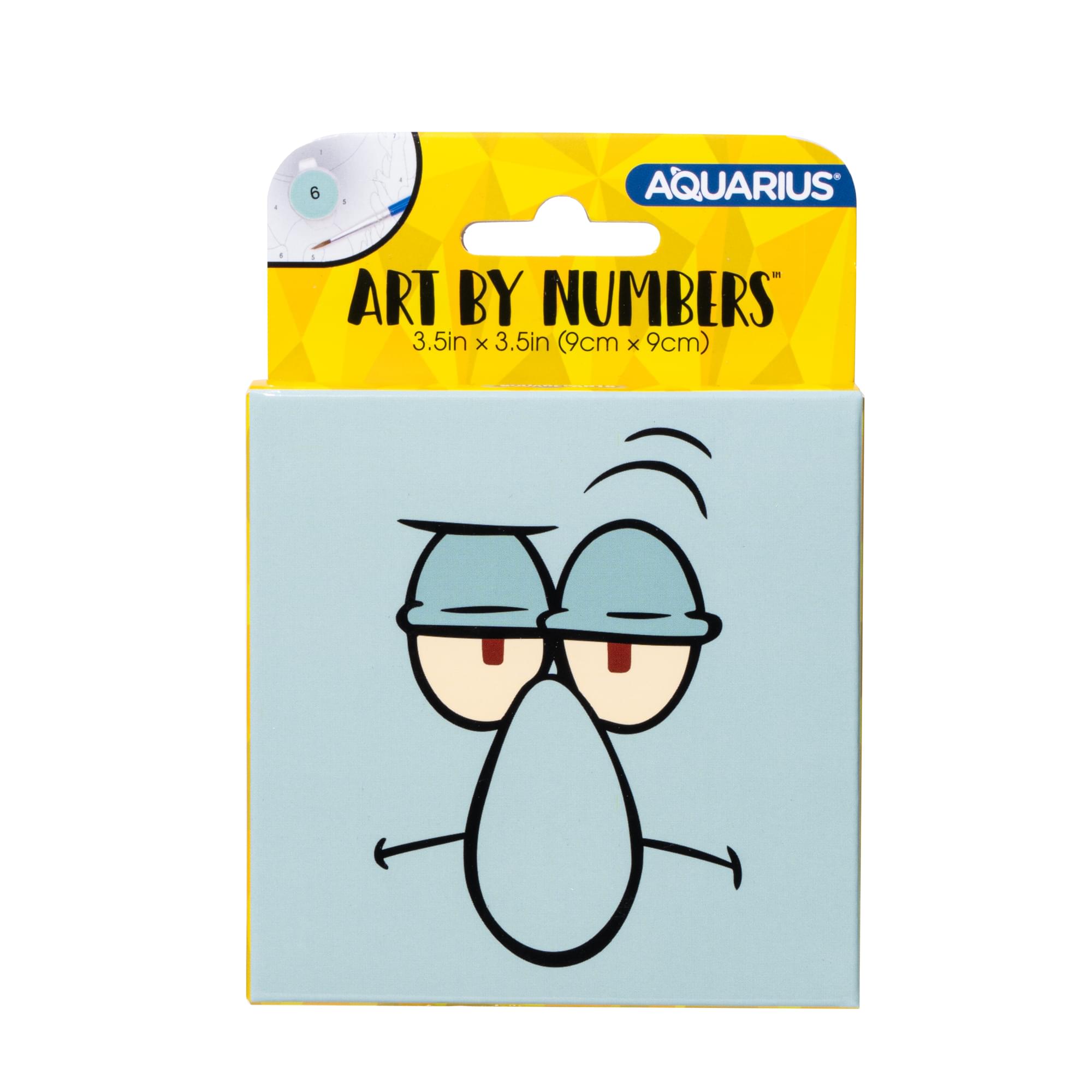 SpongeBob Squidward Micro Art By Numbers Painting Kit | 3.5 x 3.5 Inches