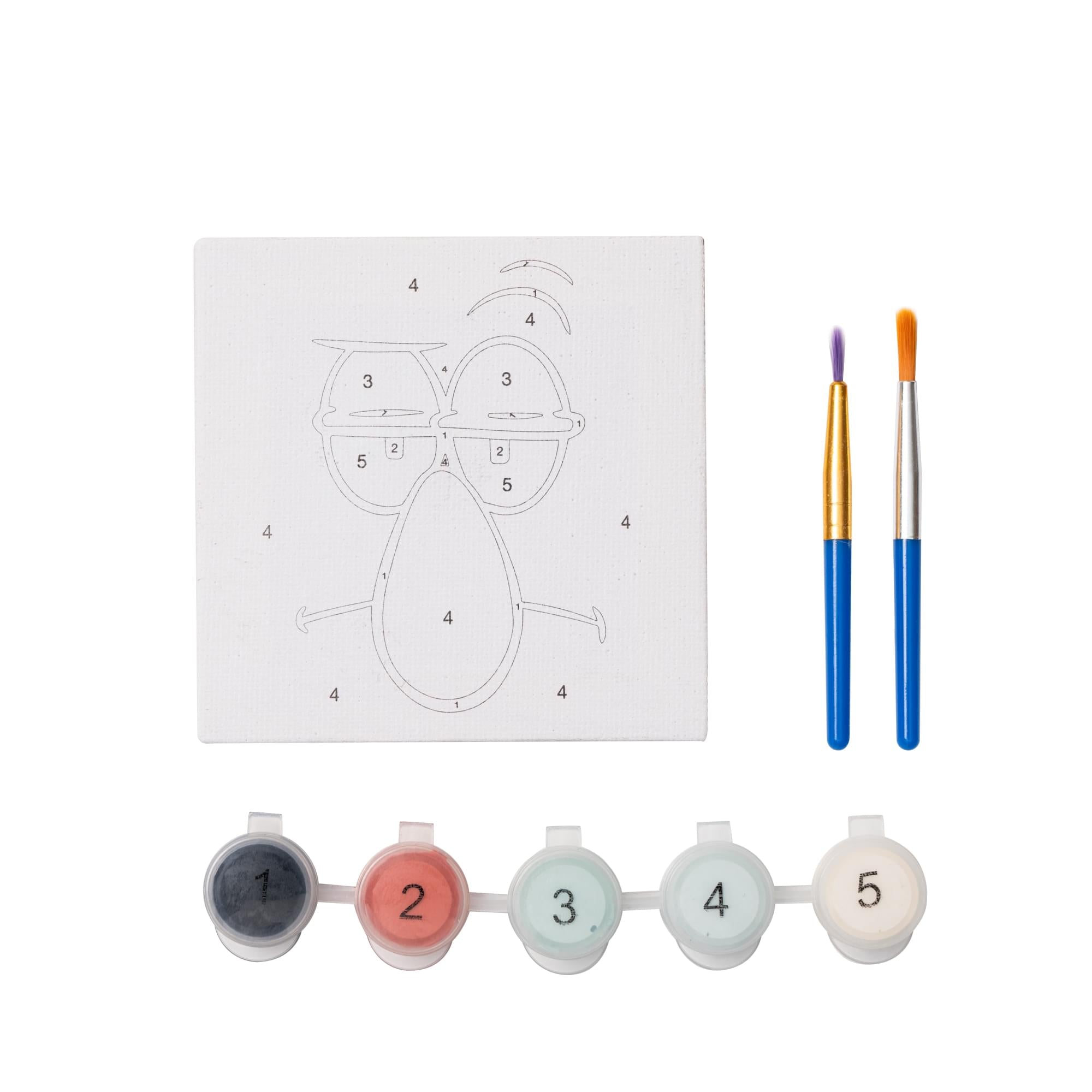 SpongeBob Squidward Micro Art By Numbers Painting Kit | 3.5 x 3.5 Inches