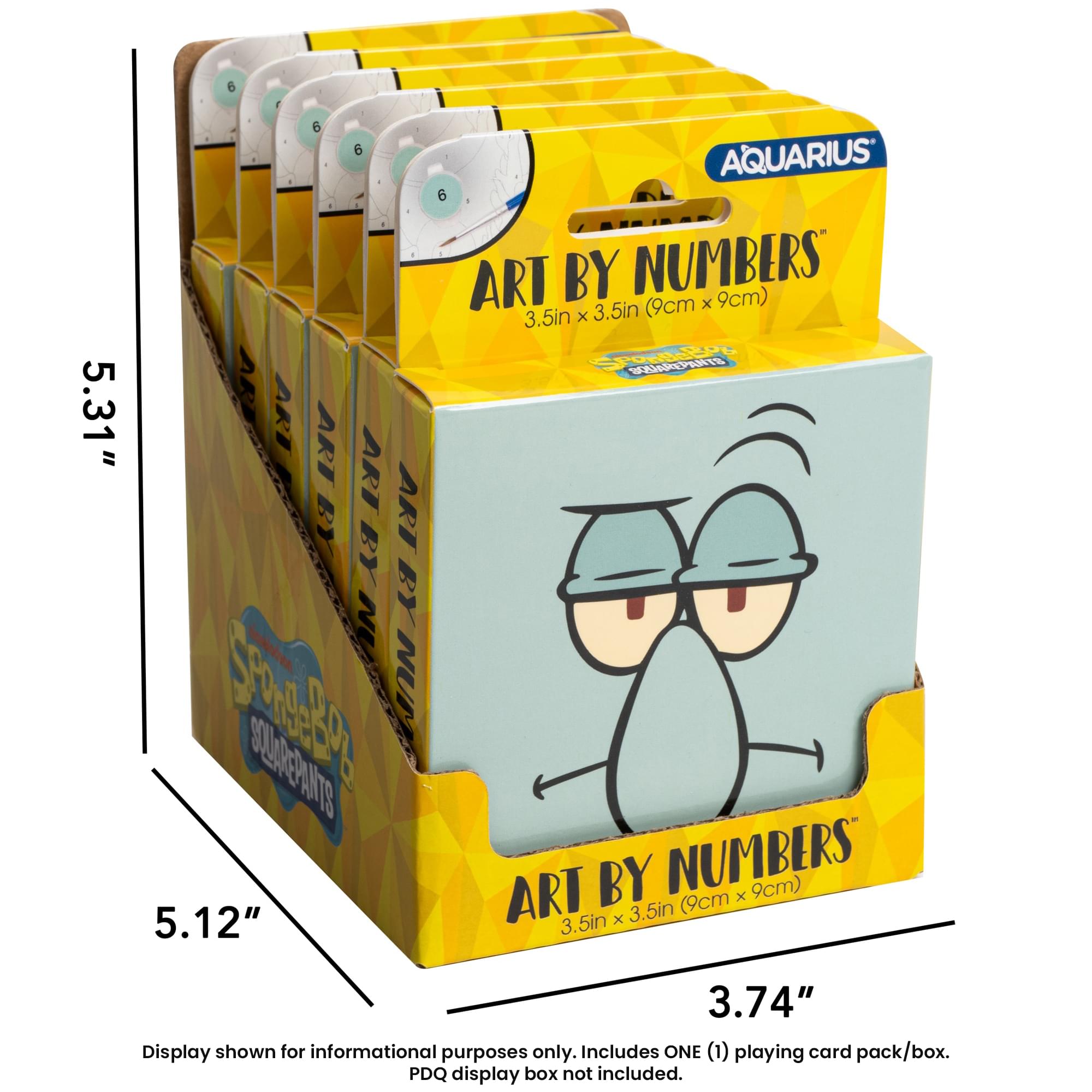 SpongeBob Squidward Micro Art By Numbers Painting Kit | 3.5 x 3.5 Inches