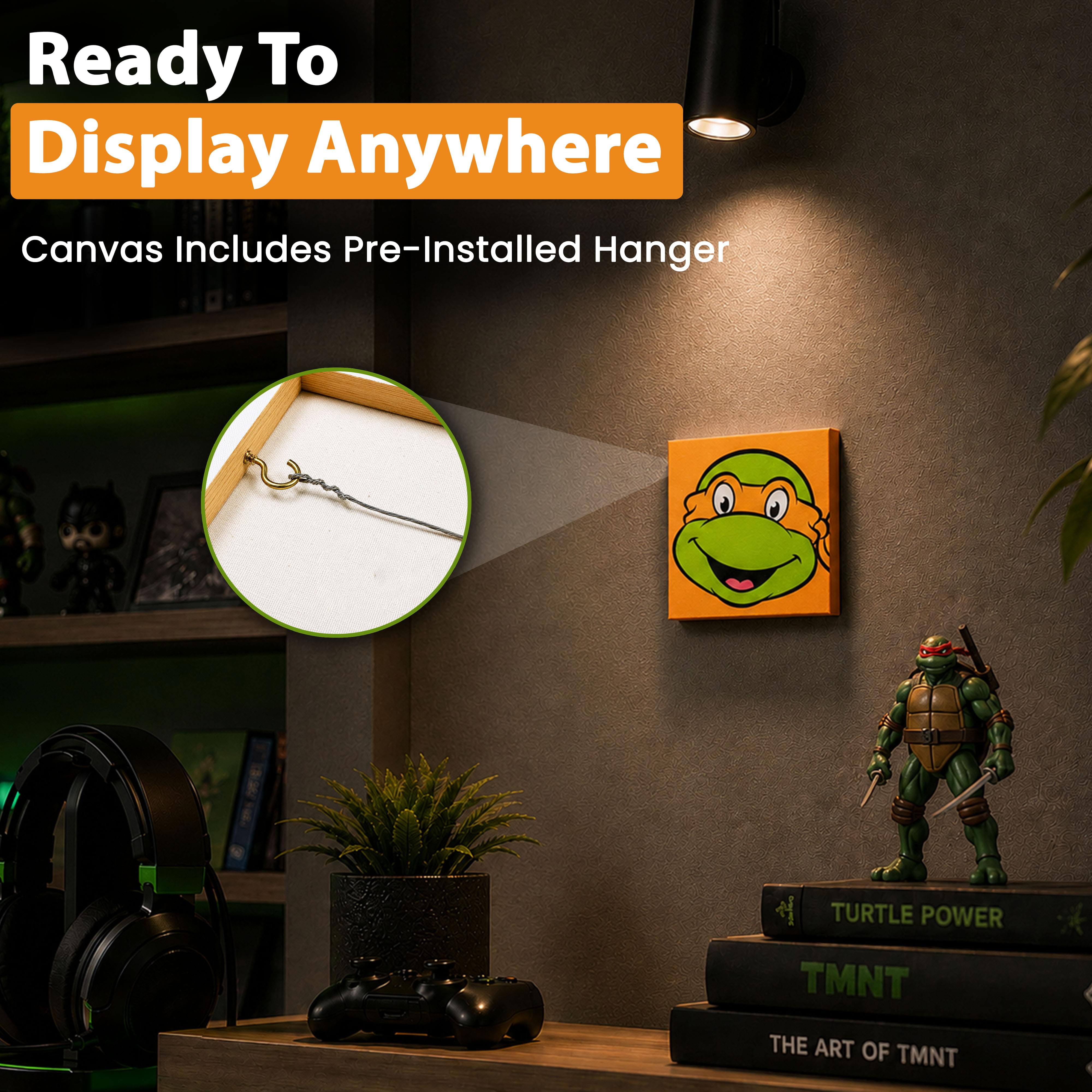 TMNT Michaelangelo Micro Art-By-Numbers Painting Kit | 3.5 x 3.5 Inches
