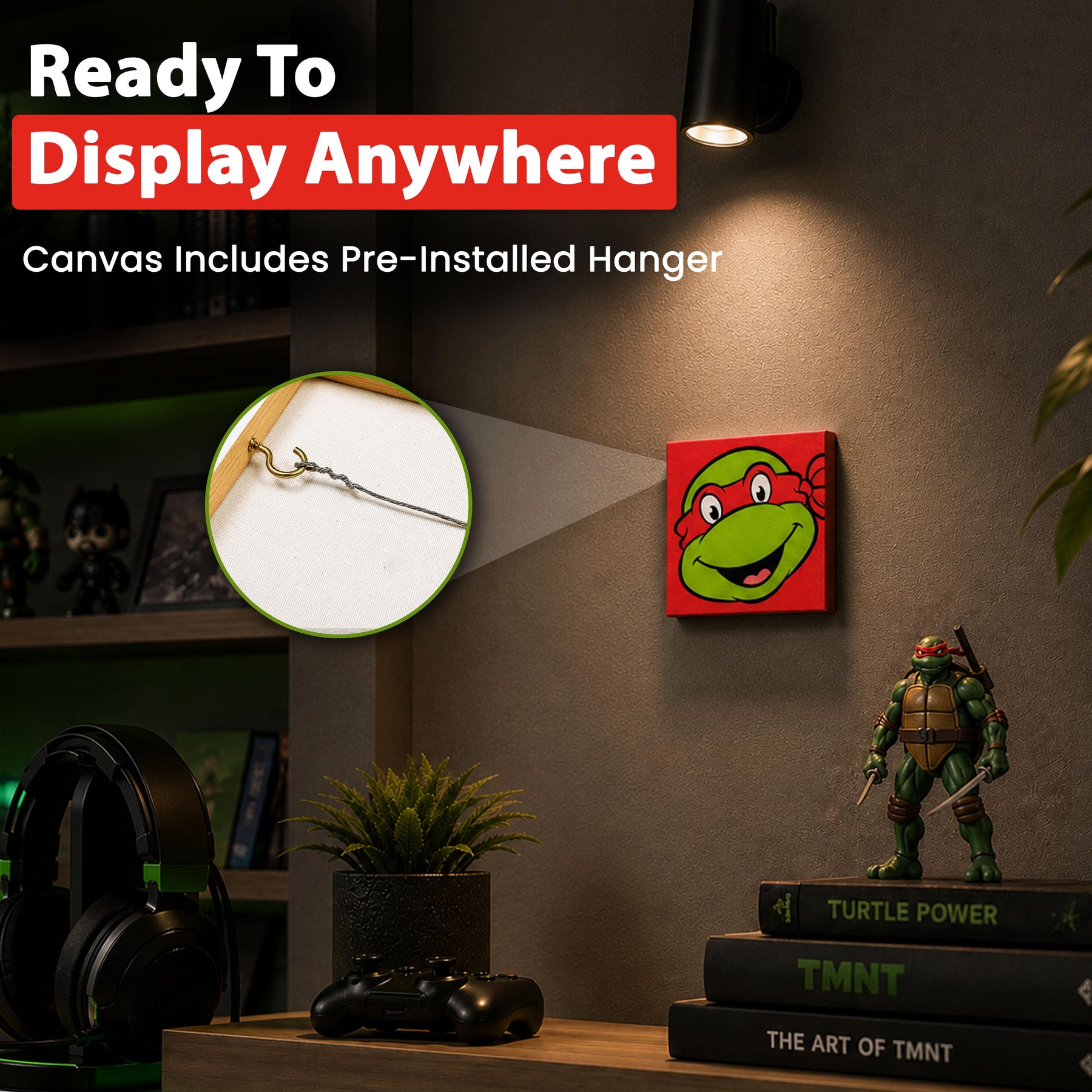 TMNT Raphael Micro Art-By-Numbers Painting Kit | 3.5 x 3.5 Inches