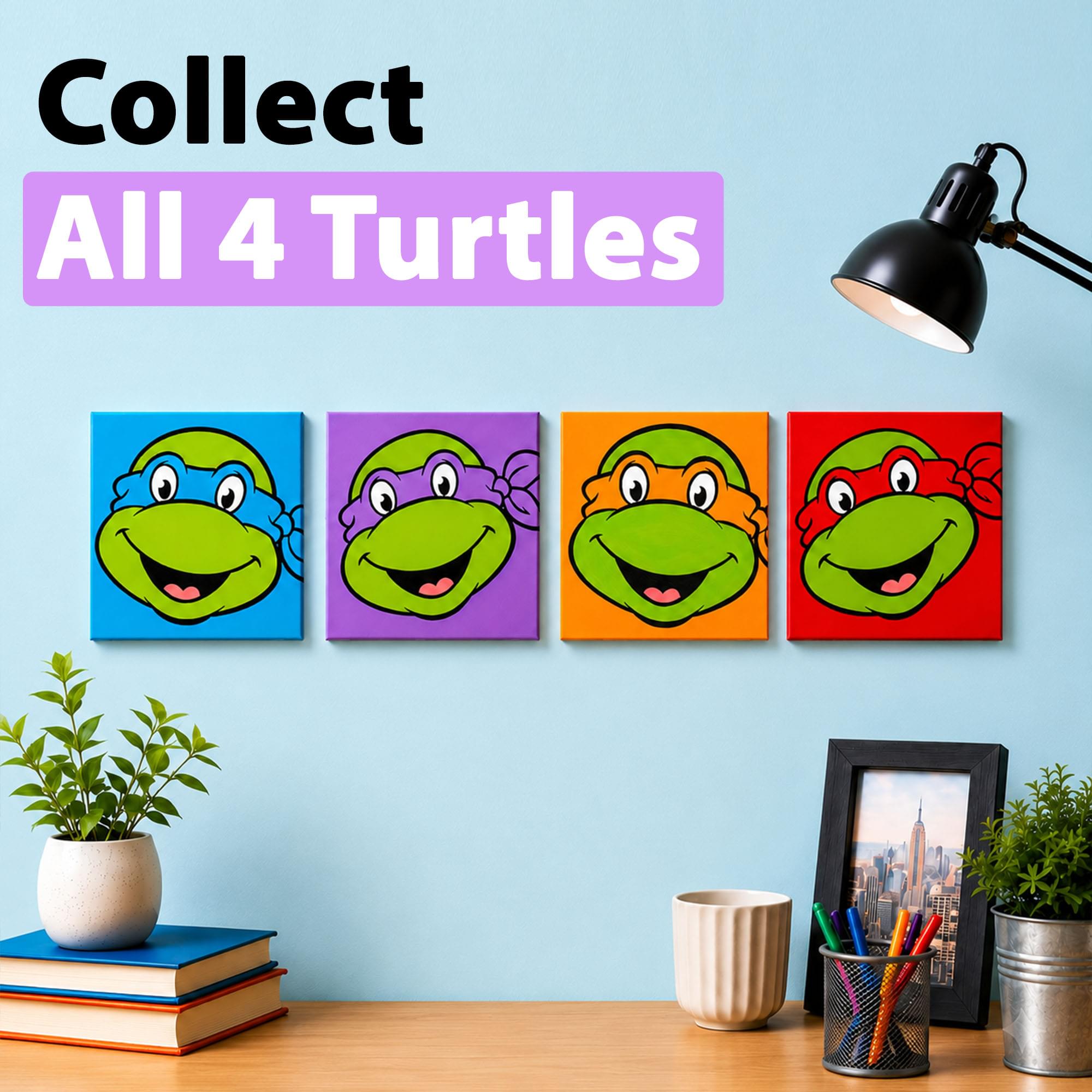 TMNT Donatello Micro Art-By-Numbers Painting Kit | 3.5 x 3.5 Inches