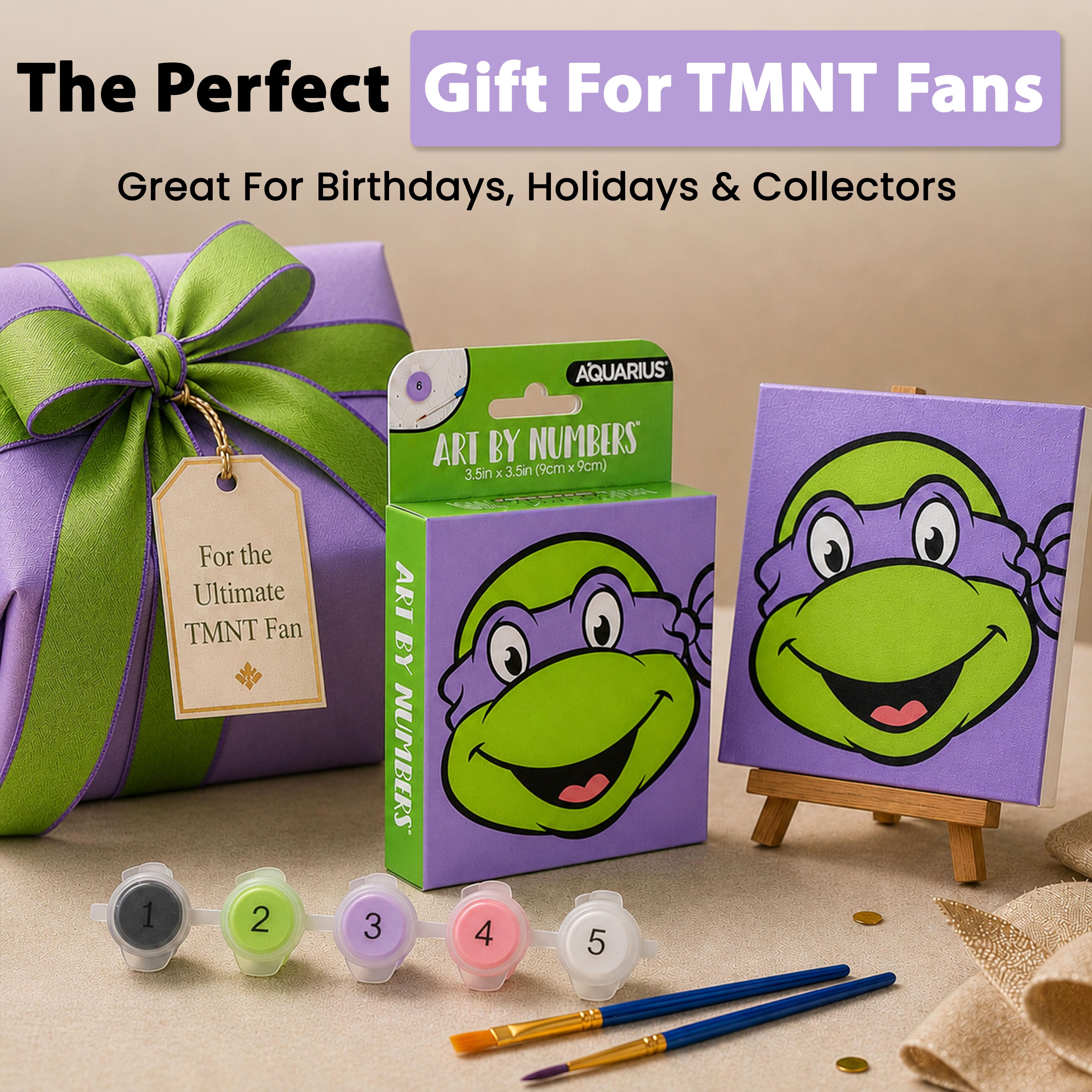 TMNT Donatello Micro Art-By-Numbers Painting Kit | 3.5 x 3.5 Inches