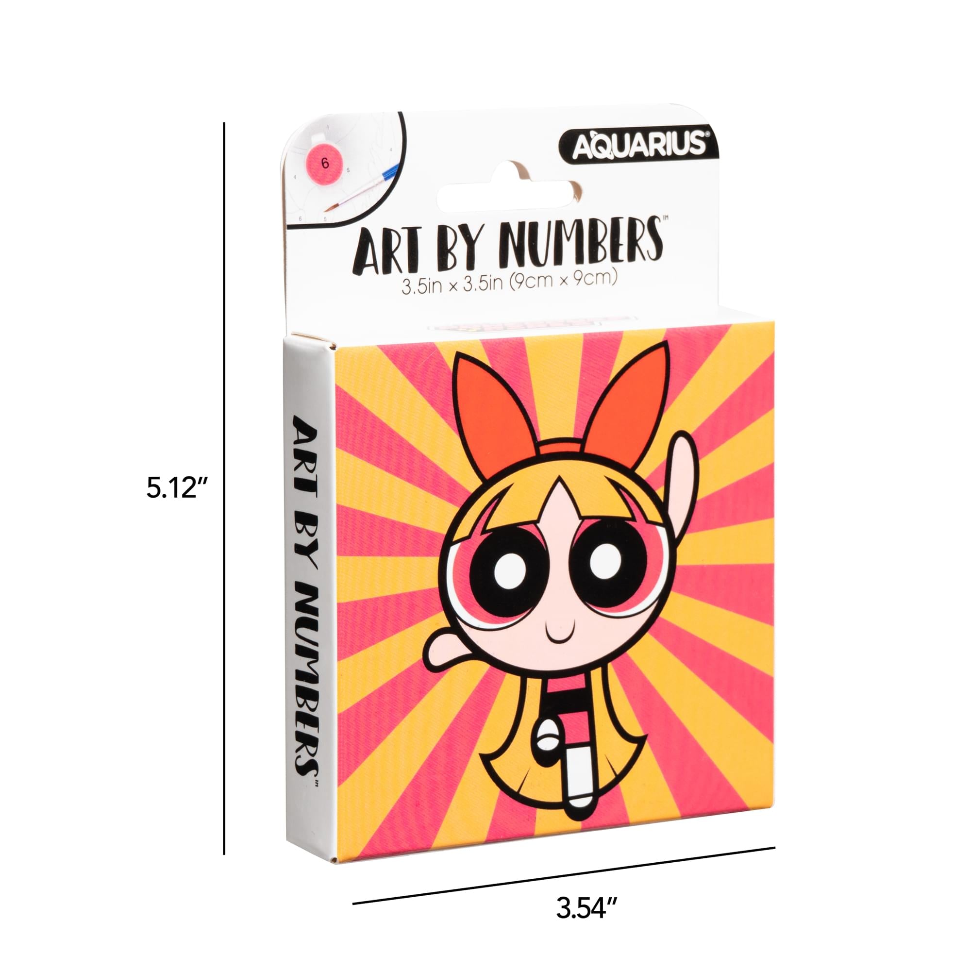 Powerpuff Girls Blossom Micro Art By Numbers Painting Kit | 3.5 x 3.5 Inches