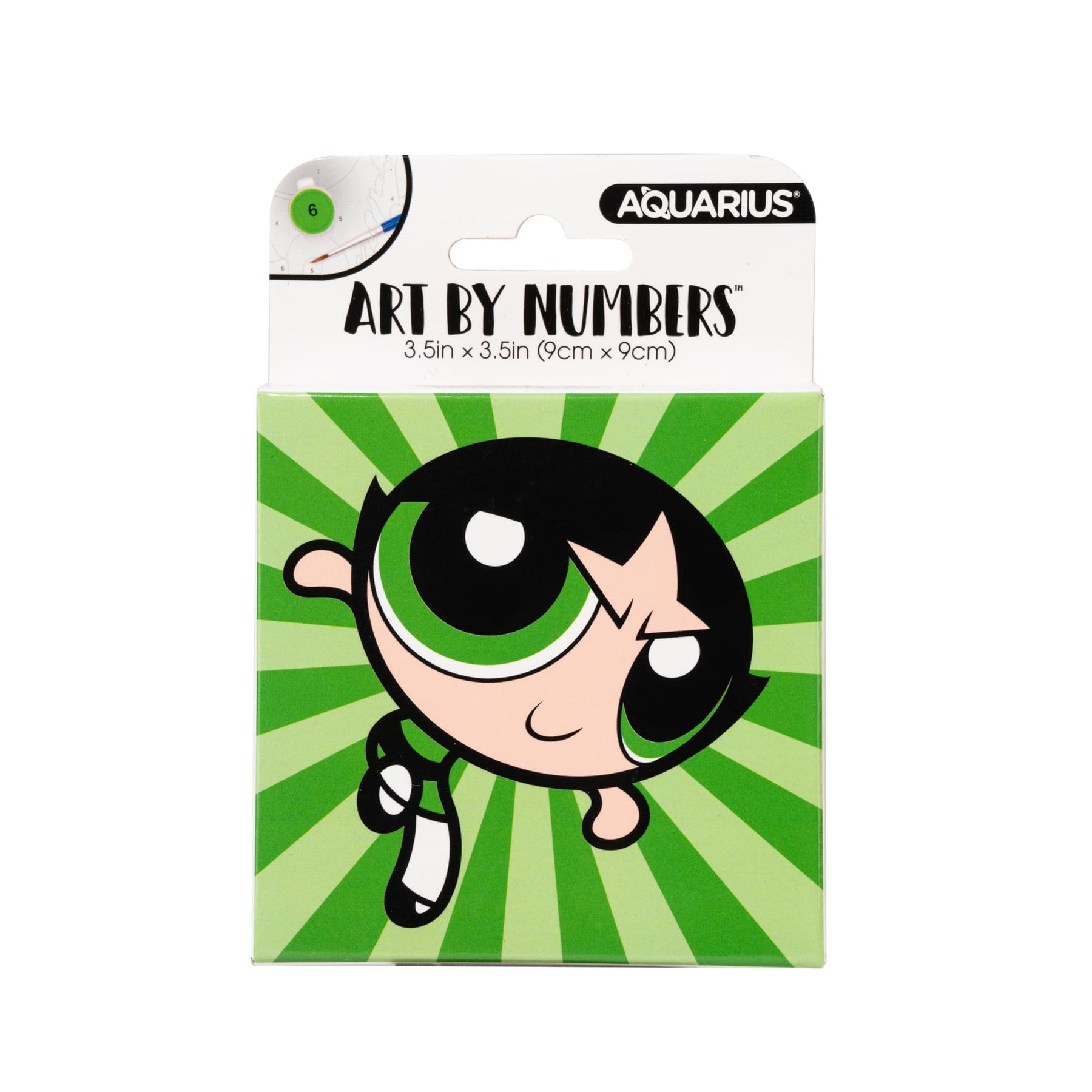 Powerpuff Girls Buttercup Micro Art By Numbers Painting Kit | 3.5 x 3.5 Inches