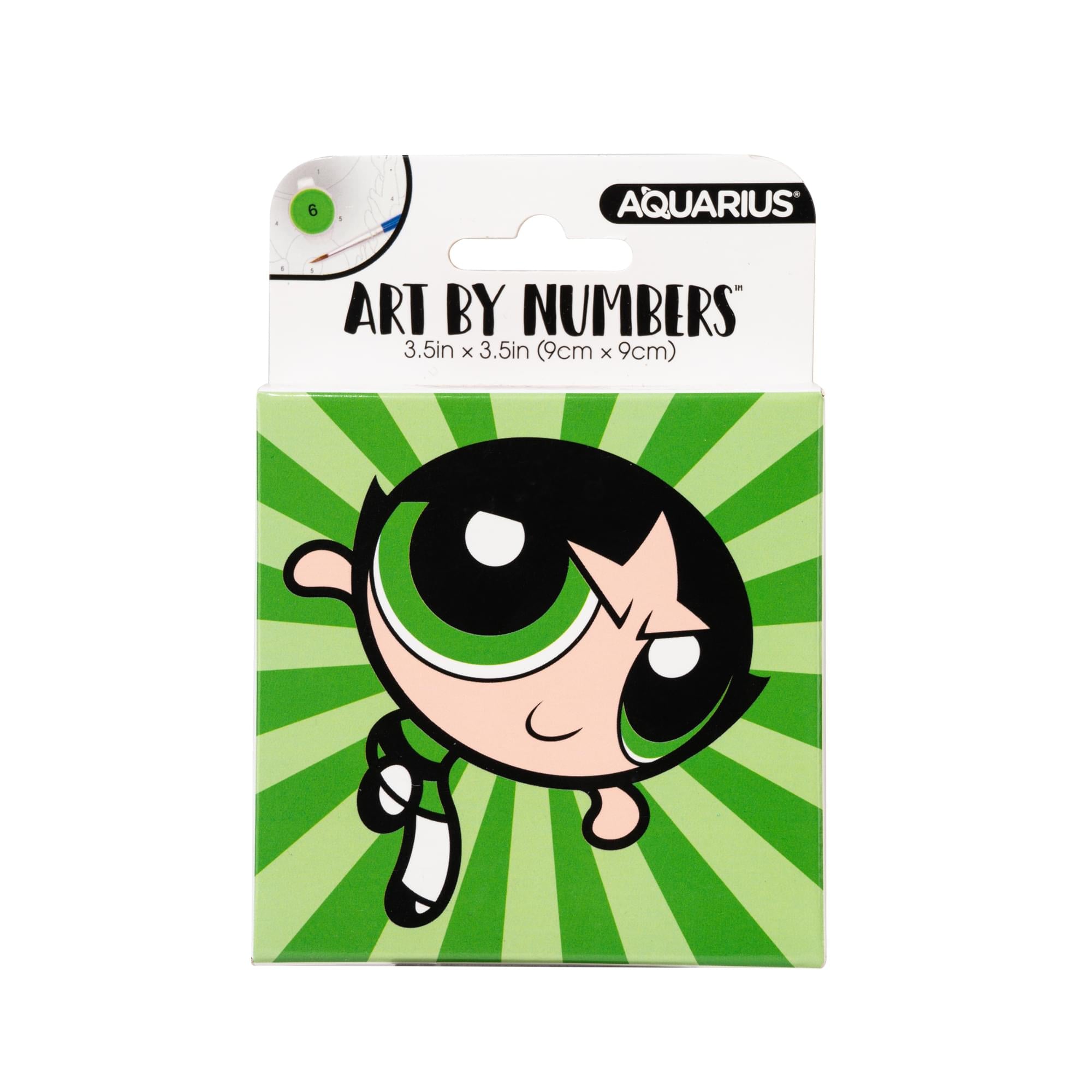 Powerpuff Girls Buttercup Micro Art By Numbers Painting Kit | 3.5 x 3.5 Inches