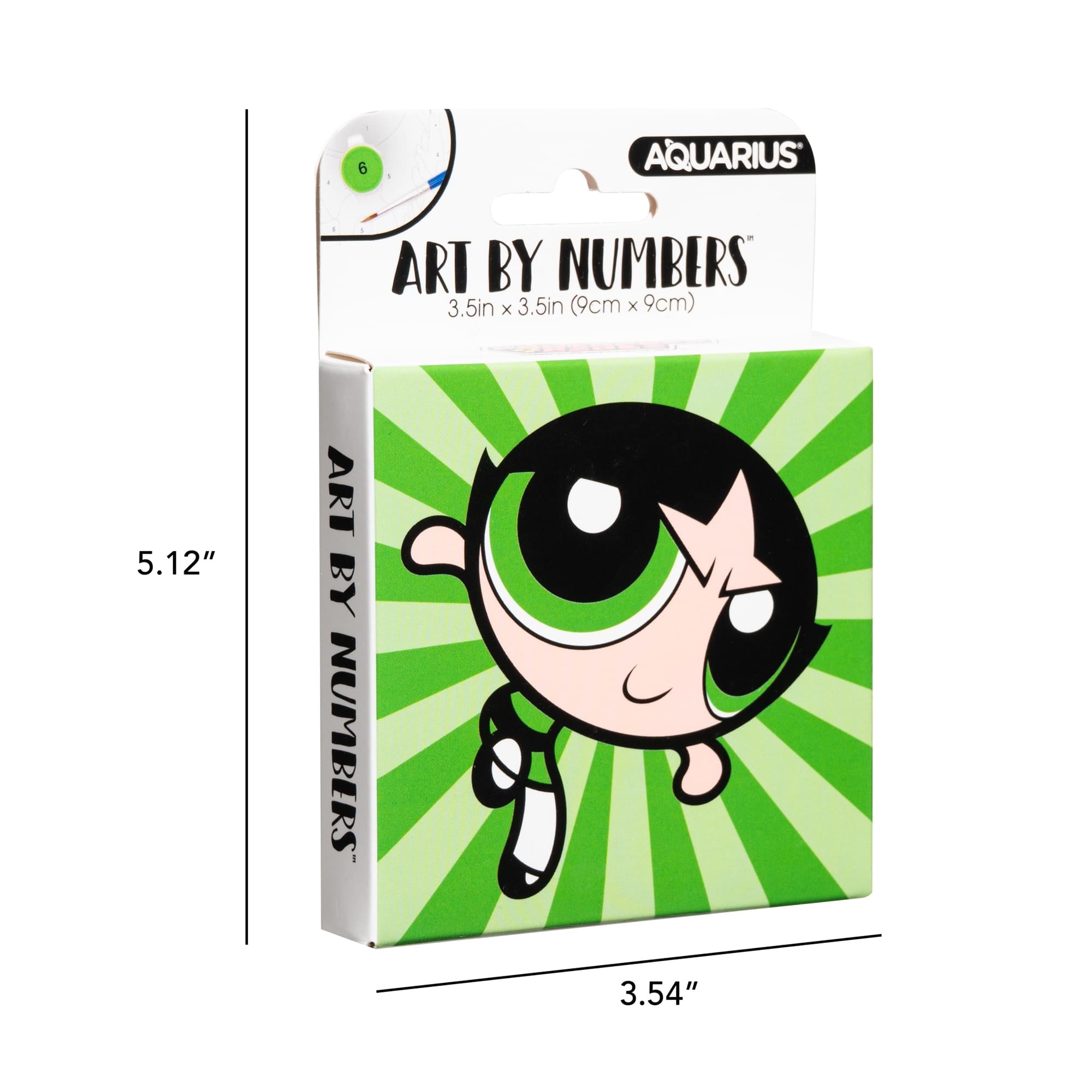 Powerpuff Girls Buttercup Micro Art By Numbers Painting Kit | 3.5 x 3.5 Inches