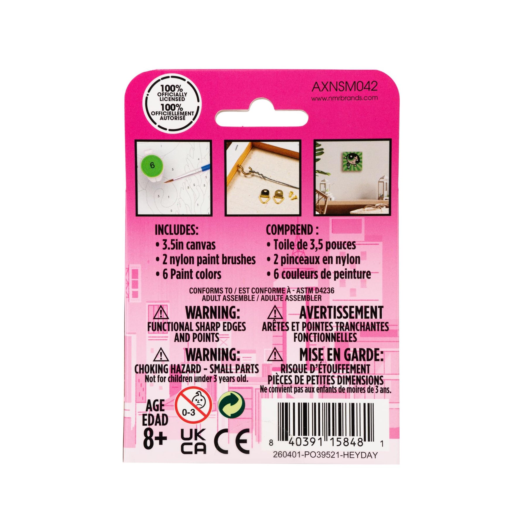 Powerpuff Girls Buttercup Micro Art By Numbers Painting Kit | 3.5 x 3.5 Inches