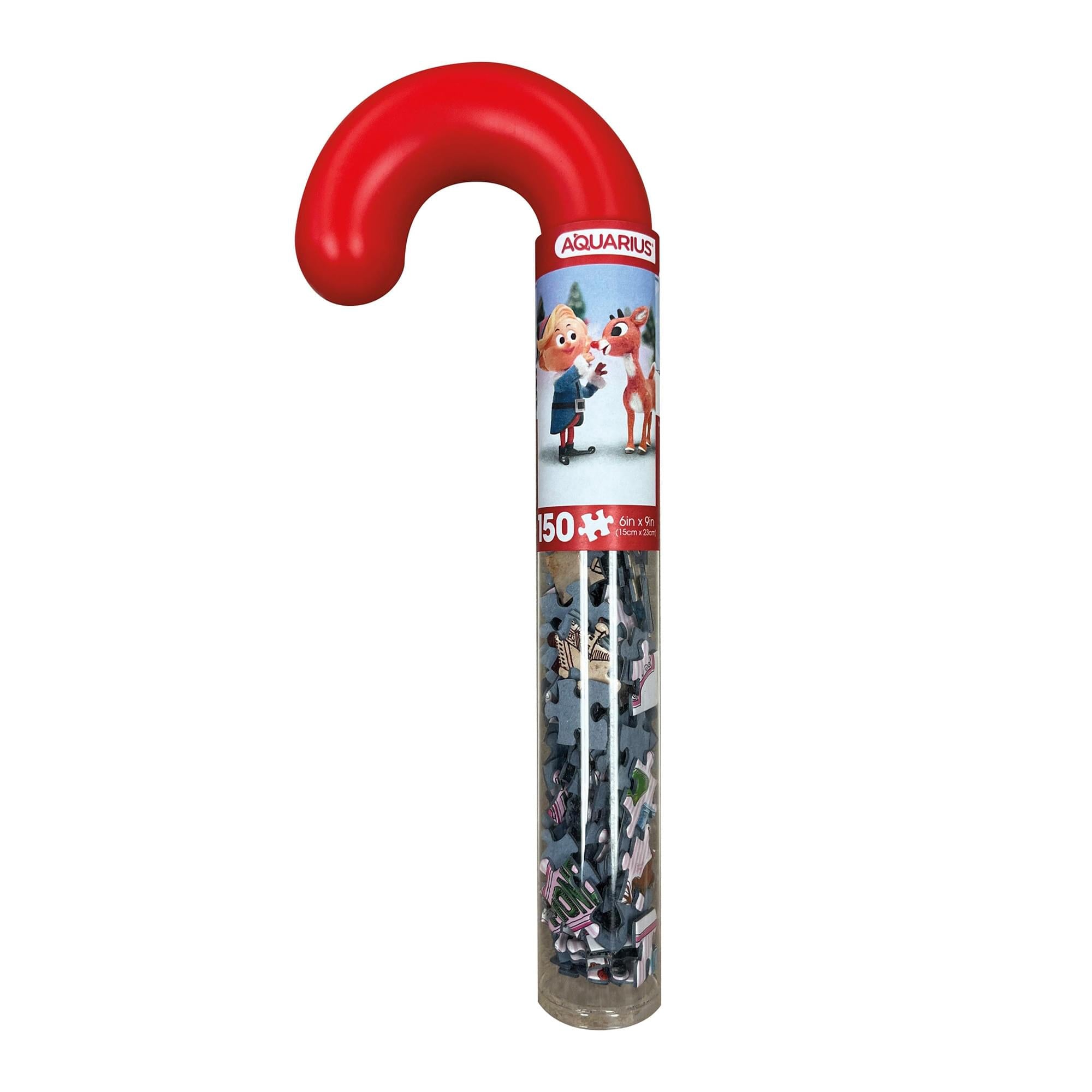 Rudolph The Red-Nosed Reindeer 150 Piece Candy Cane Micro Jigsaw Puzzle