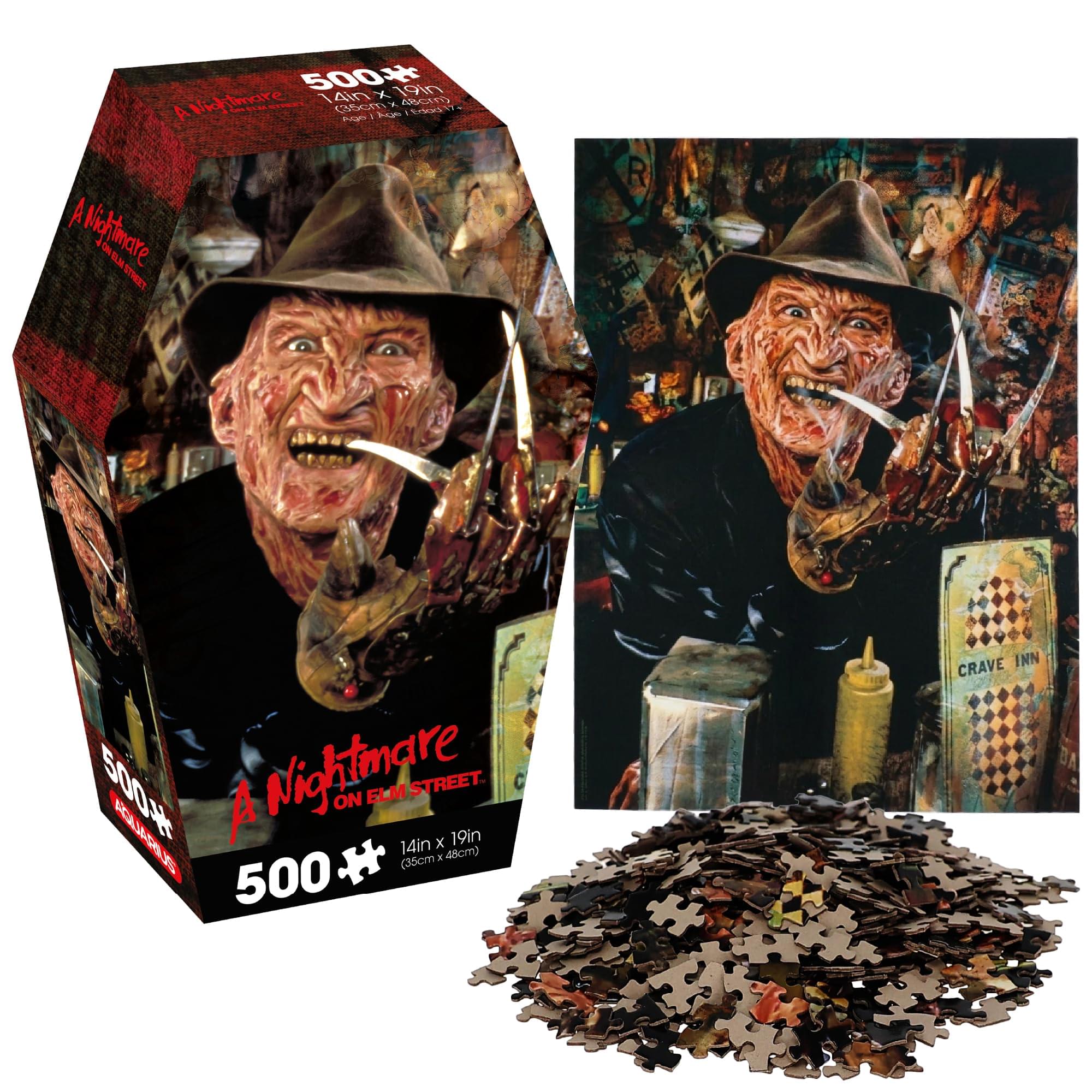A Nightmare On Elm Street 500-Piece Jigsaw Puzzle | Coffin Box