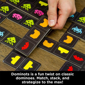 Space Invaders Glow in the Dark Dominots Tile Game