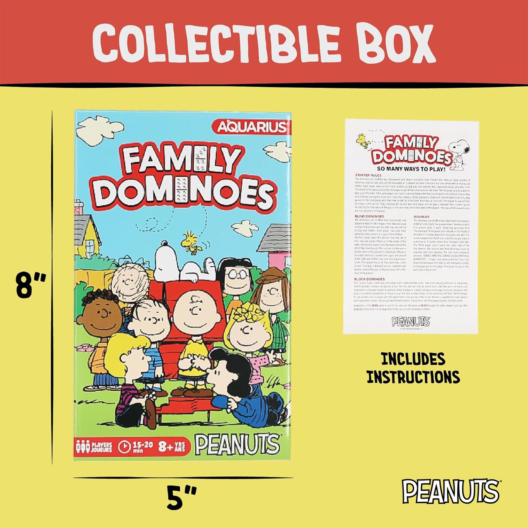 Peanuts Family Dominoes Game