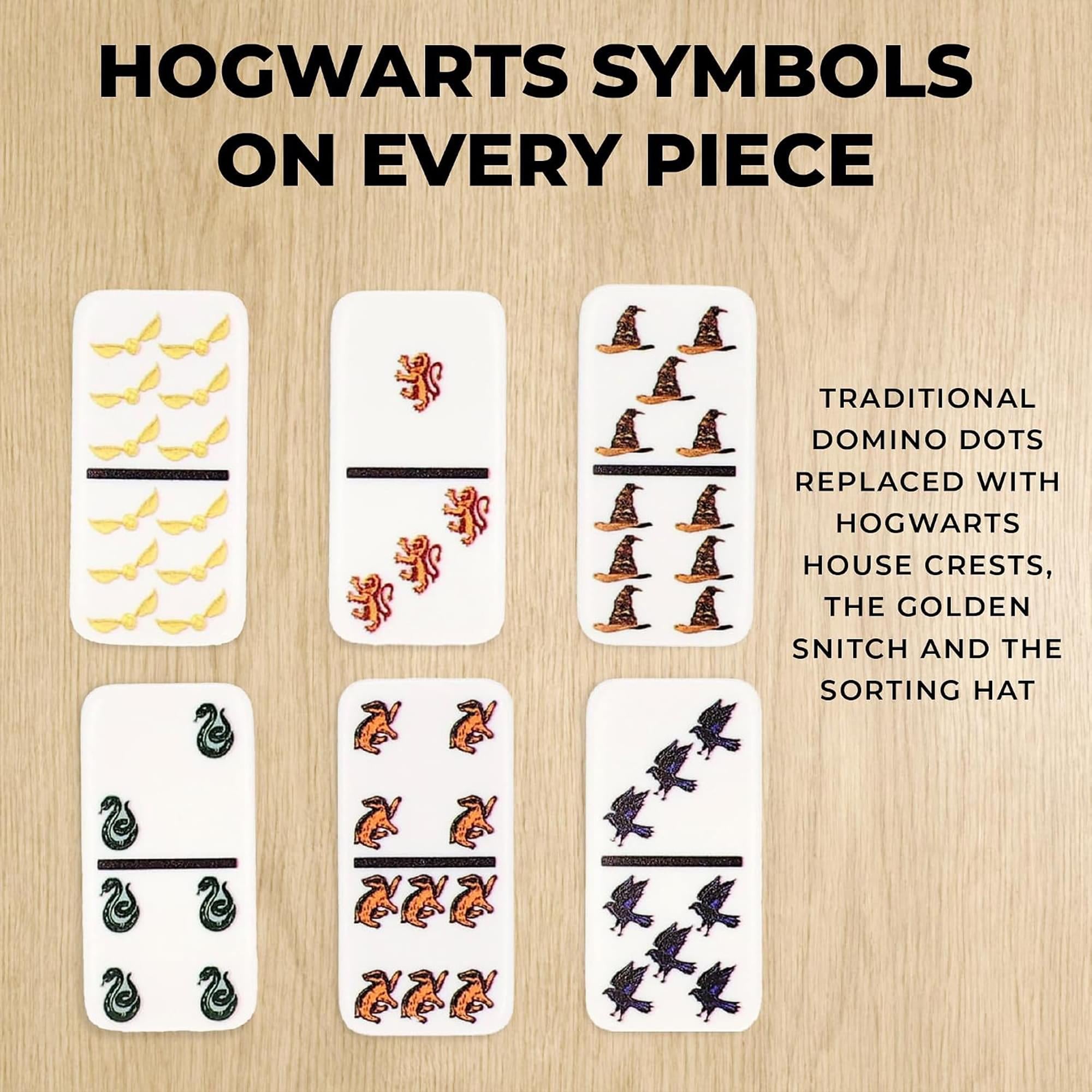 Harry Potter 25th Anniversary Double 6 Dominoes Game | 2-4 Players