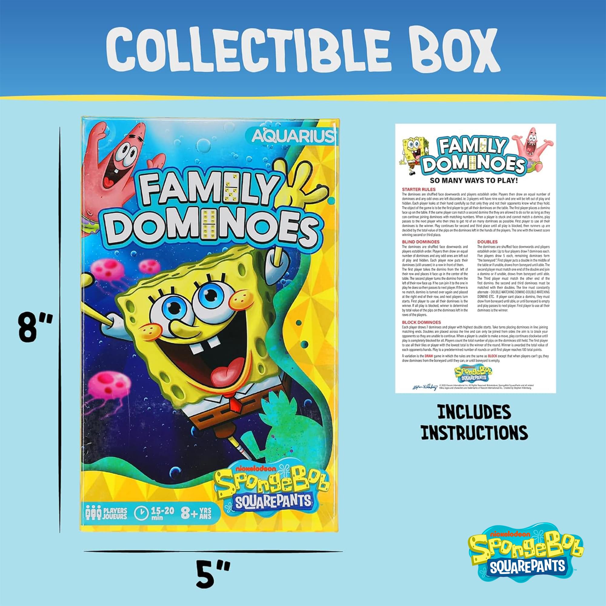 SpongeBob SquarePants Family Dominoes Game