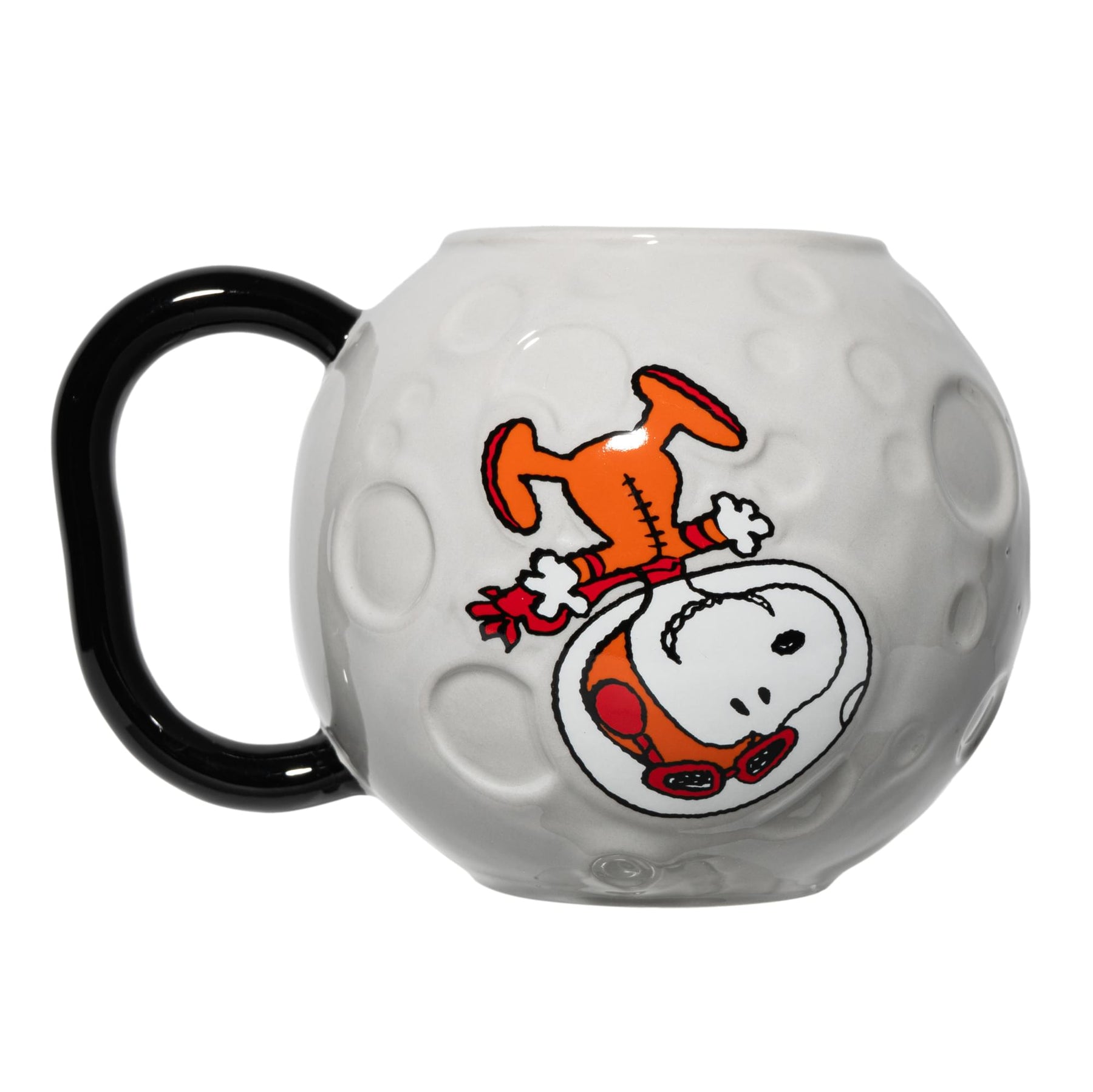 Peanuts Snoopy In Space Moon Sculpted Ceramic Mug | Holds 18 Ounces