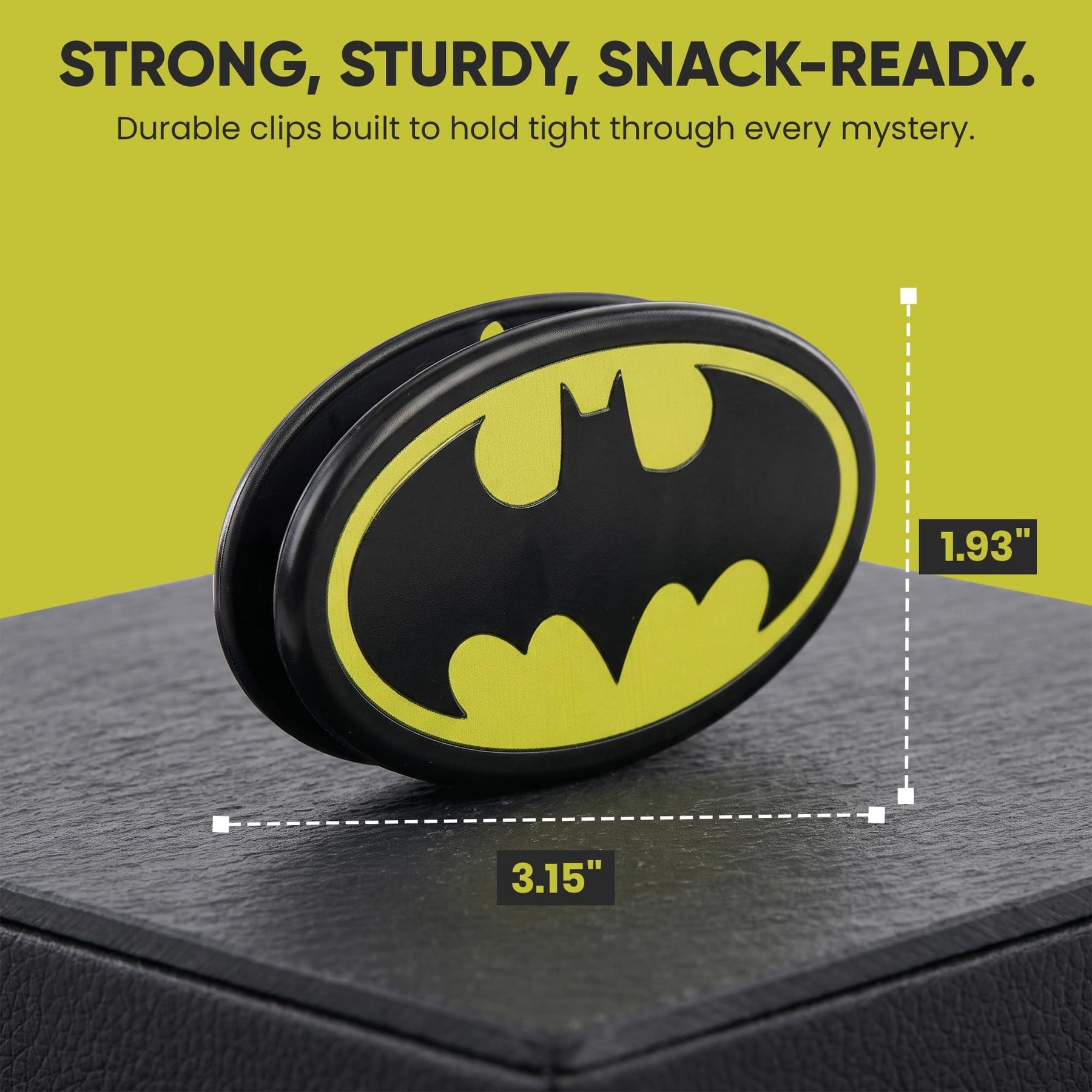 DC Comics Batman Logo Magnetic Bag Clips | 4 Pack