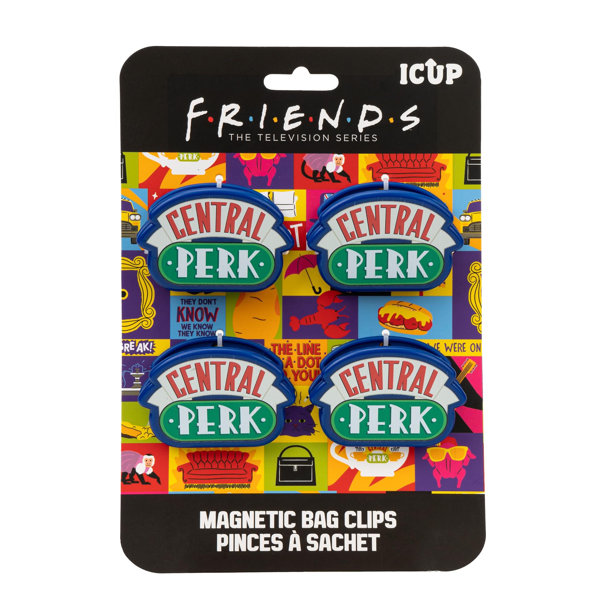 Friends Central Perk Logo Magnetic Bag Clips | Set Of 4