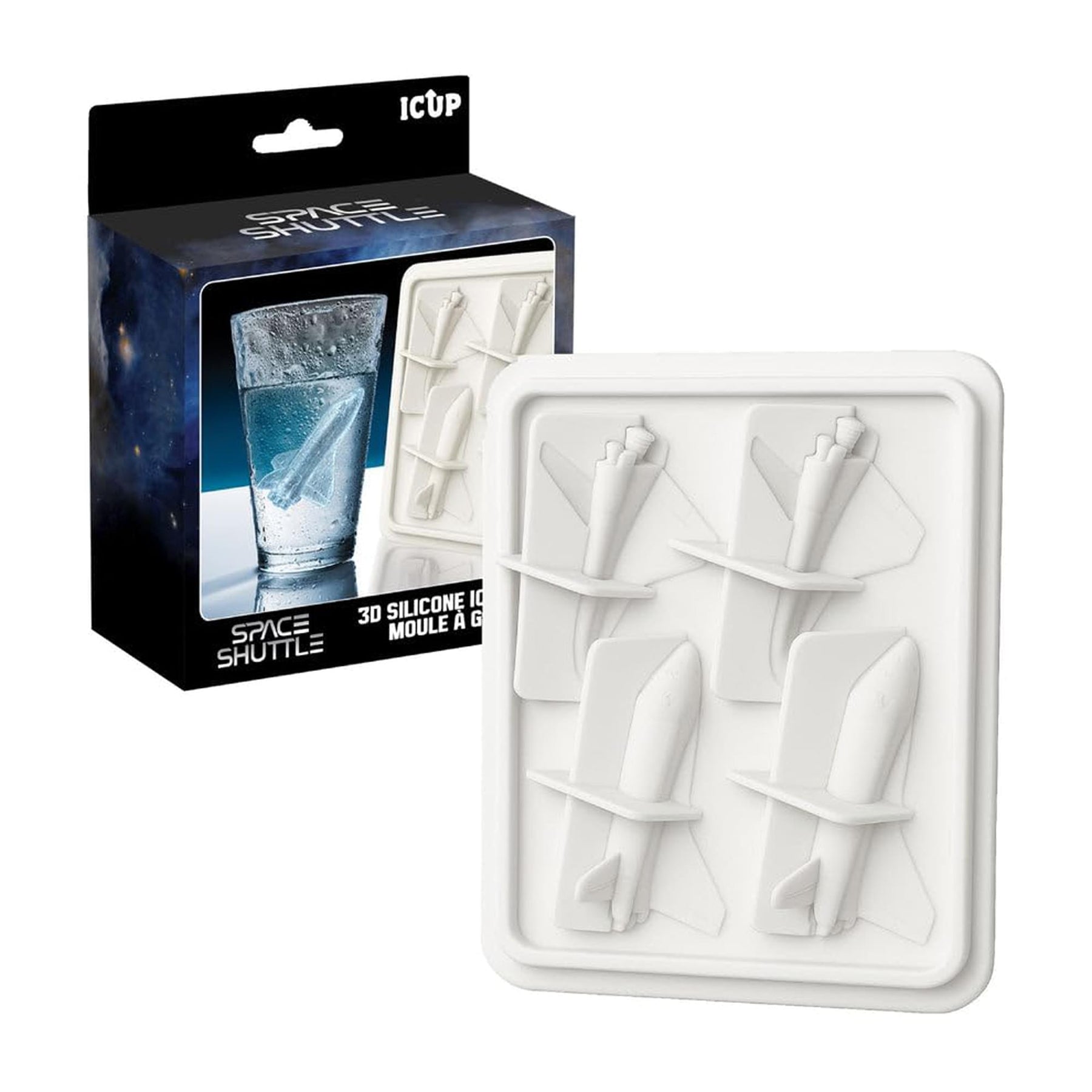 NASA Space Shuttle Silicone 3D Ice Cube Tray | 4 Molds