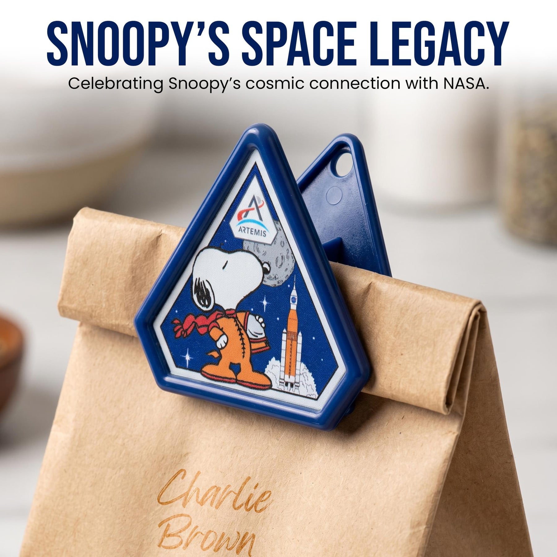 Peanuts Artemis Space Snoopy Magnetic Bag Clips | Set Of 4